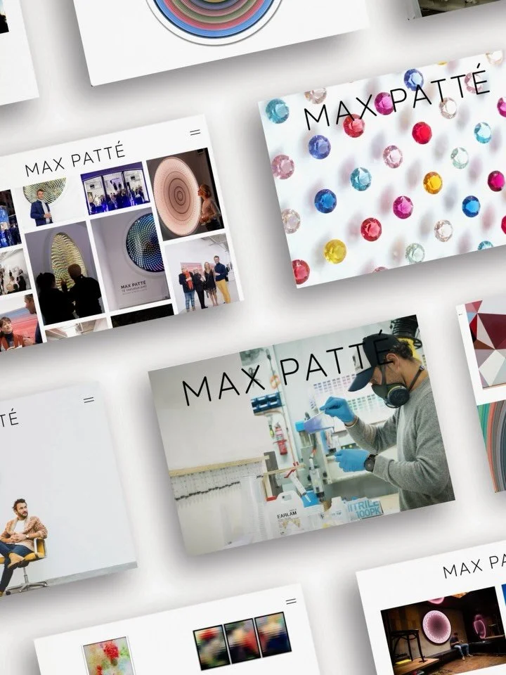 Since opening his studio in 2014, and now based in Spain, Max Patt&eacute; has explored the elemental nature of light, space and colour. We conceived the website as an immersive digital gallery, developing a refined minimalist logo and brand package 