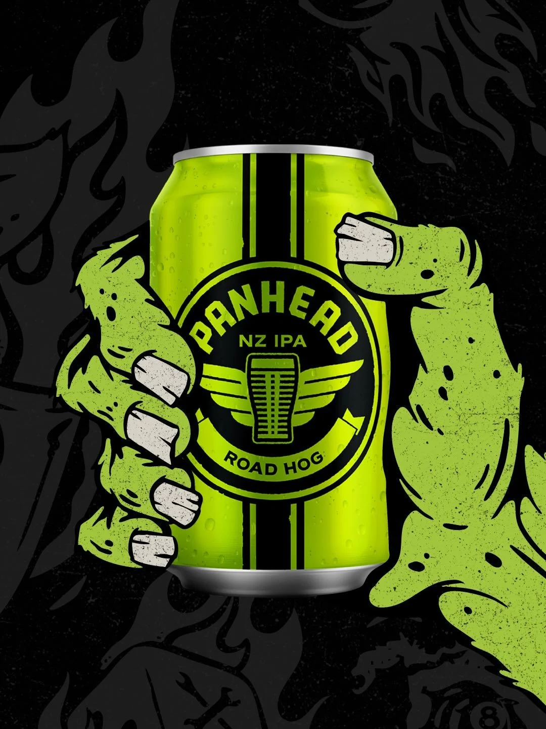 A Hot Rod icon brought back to life for @panheadcustomales summer campaign.

Shout-out to Mark &amp; Greg Stokes for letting us shoot their mind bending Road Hog @gmshotrods_newzealand 

A full rollout delivered from naming through to packaging, post