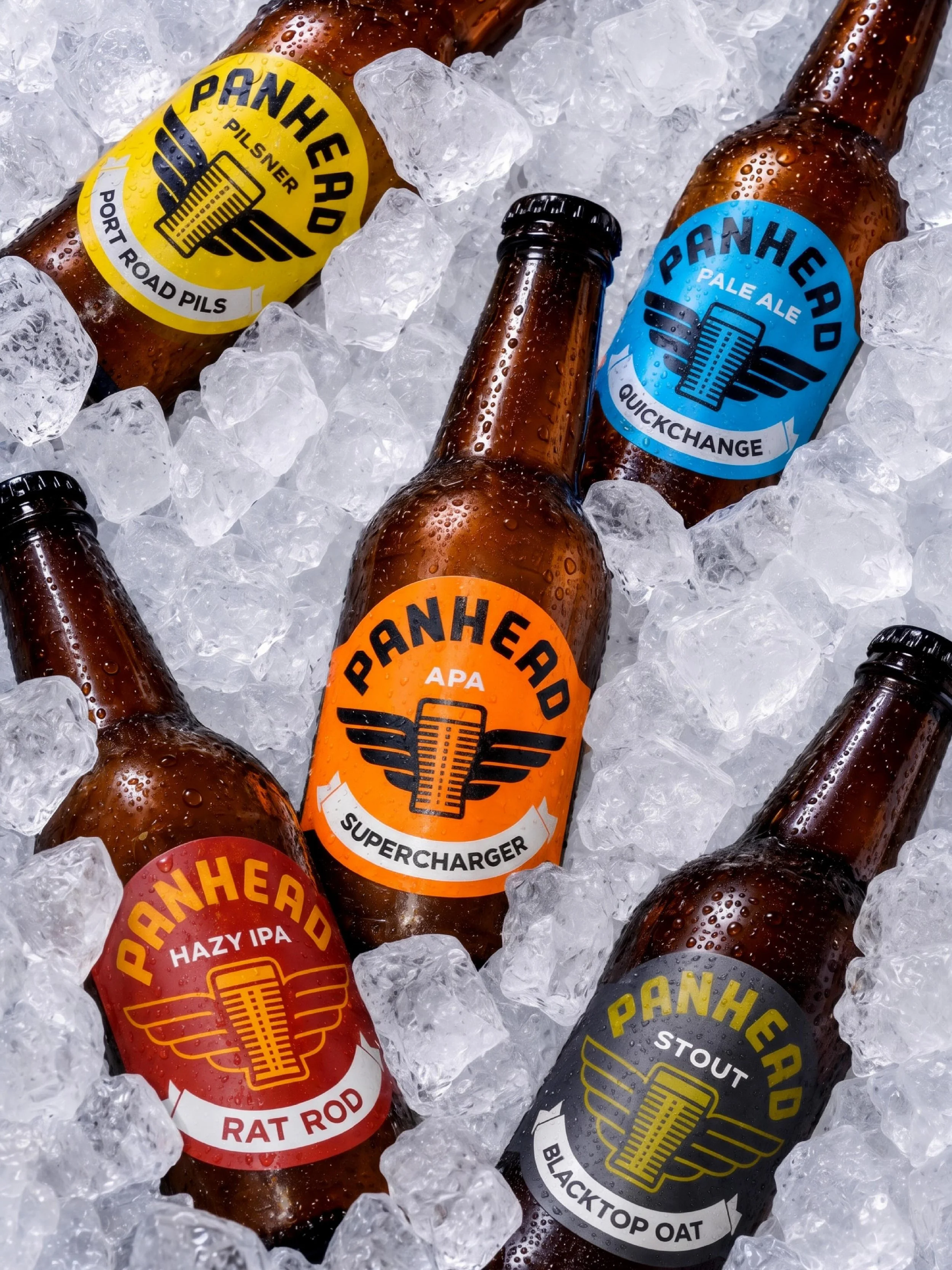Over the years we&rsquo;ve done a lot of weird and wonderful things for @panheadcustomales but evolving their core range was a wild beast of its own.

Behind every beer is a mountain of colour matching, copywriting, spreadsheets and legal requirement