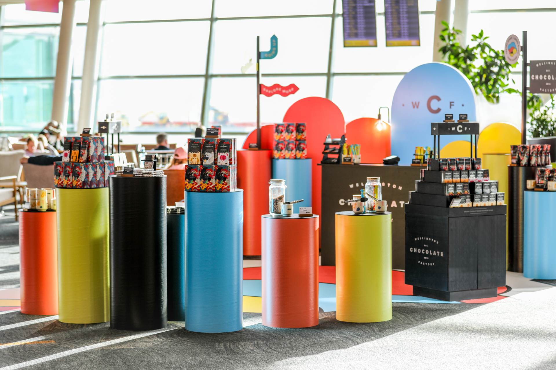 Wellington Chocolate Factory
Airport Pop-Up Stall
Design by Inject