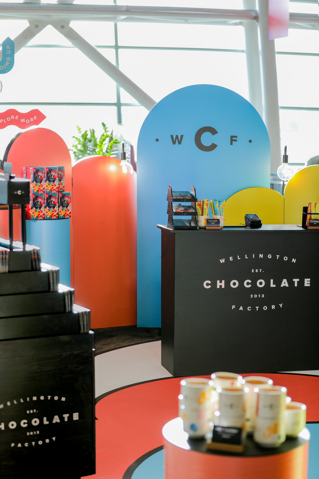 Wellington Chocolate Factory
Airport Pop-Up Stall
Design by Inject
