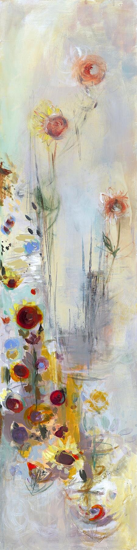   Summer Solstice  Oil on wood 48x12 inches SOLD 