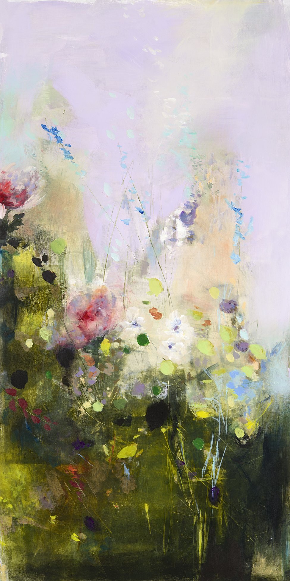   Keep Seeing What You’re Not Saying  Oil on wood 36×18 inches SOLD 