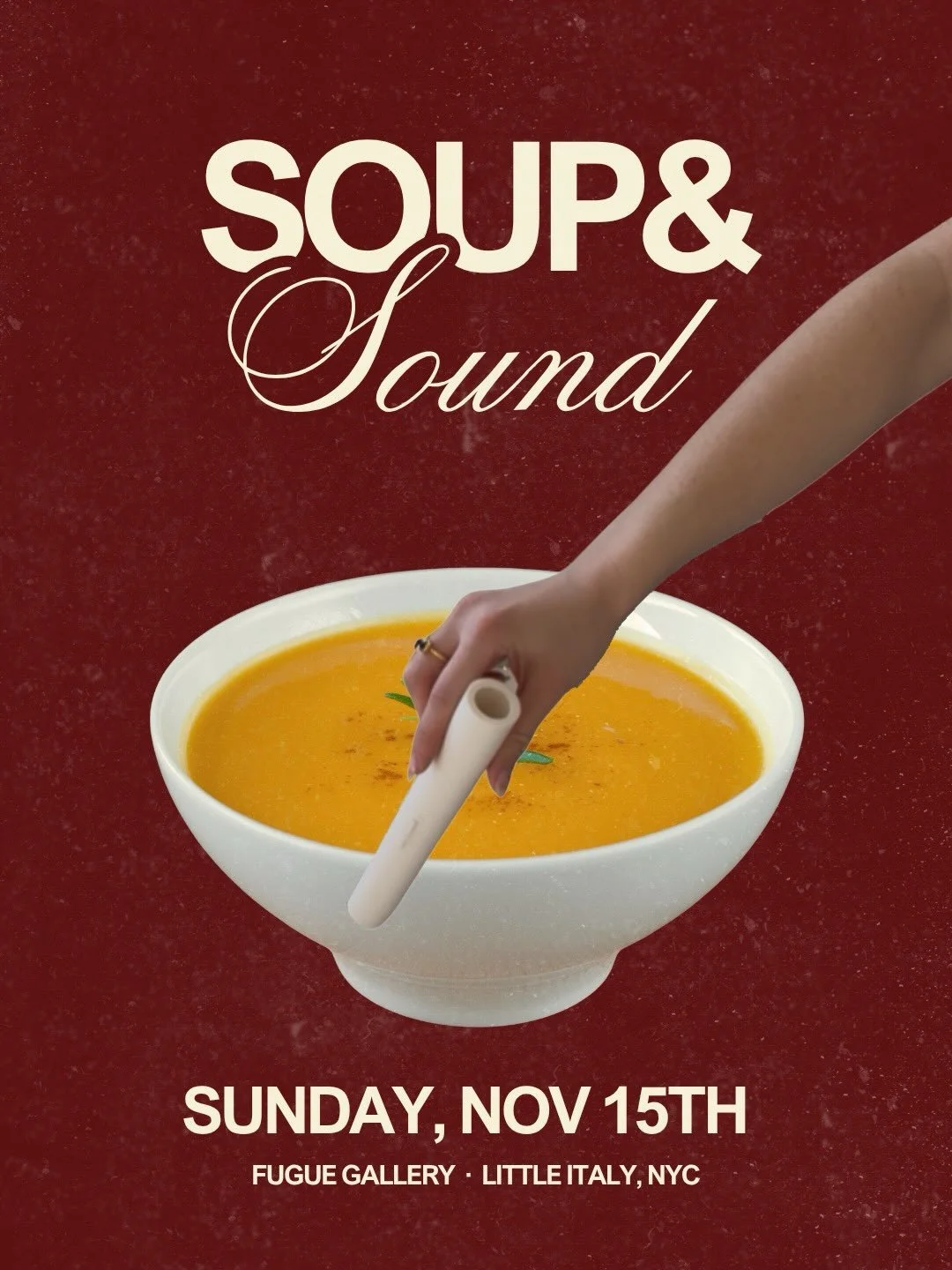 Introducing&hellip; SOUP &amp; SOUND ‼️ our newest, coziest, event happening on November 15th 🧦

Nothing brings people together more than food, so we&rsquo;re pairing our favorite practice of sound meditation with an irresistible bowl of soup so tha