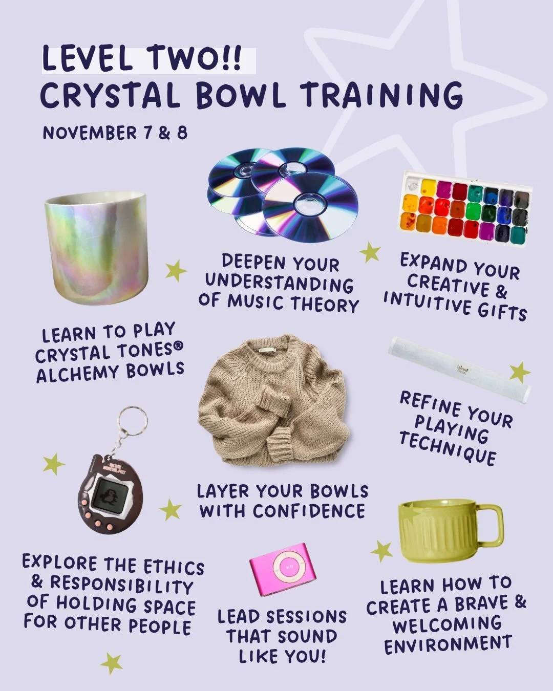 If you&rsquo;re ready to bowl 🥣 with a lil more swagger&hellip;

Want to stop second guessing your sound 🎶 &hellip;

And spend a cozy weekend 🧦 with like minded mediation lovers, this training is for you! 🫵

@1800bowlclub is back with our first e