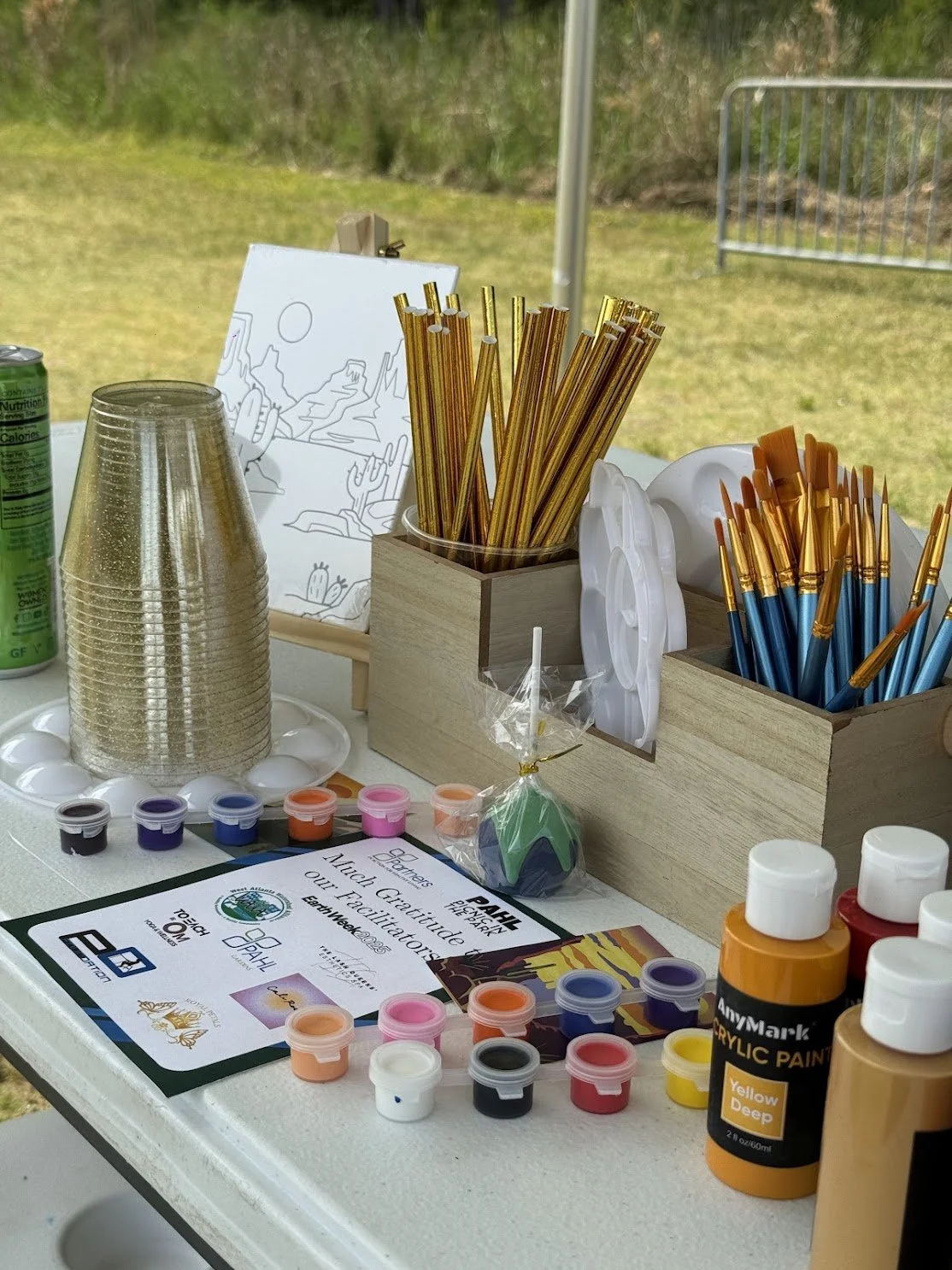 eARTh club - PAHL sip + paint table set up.jpg