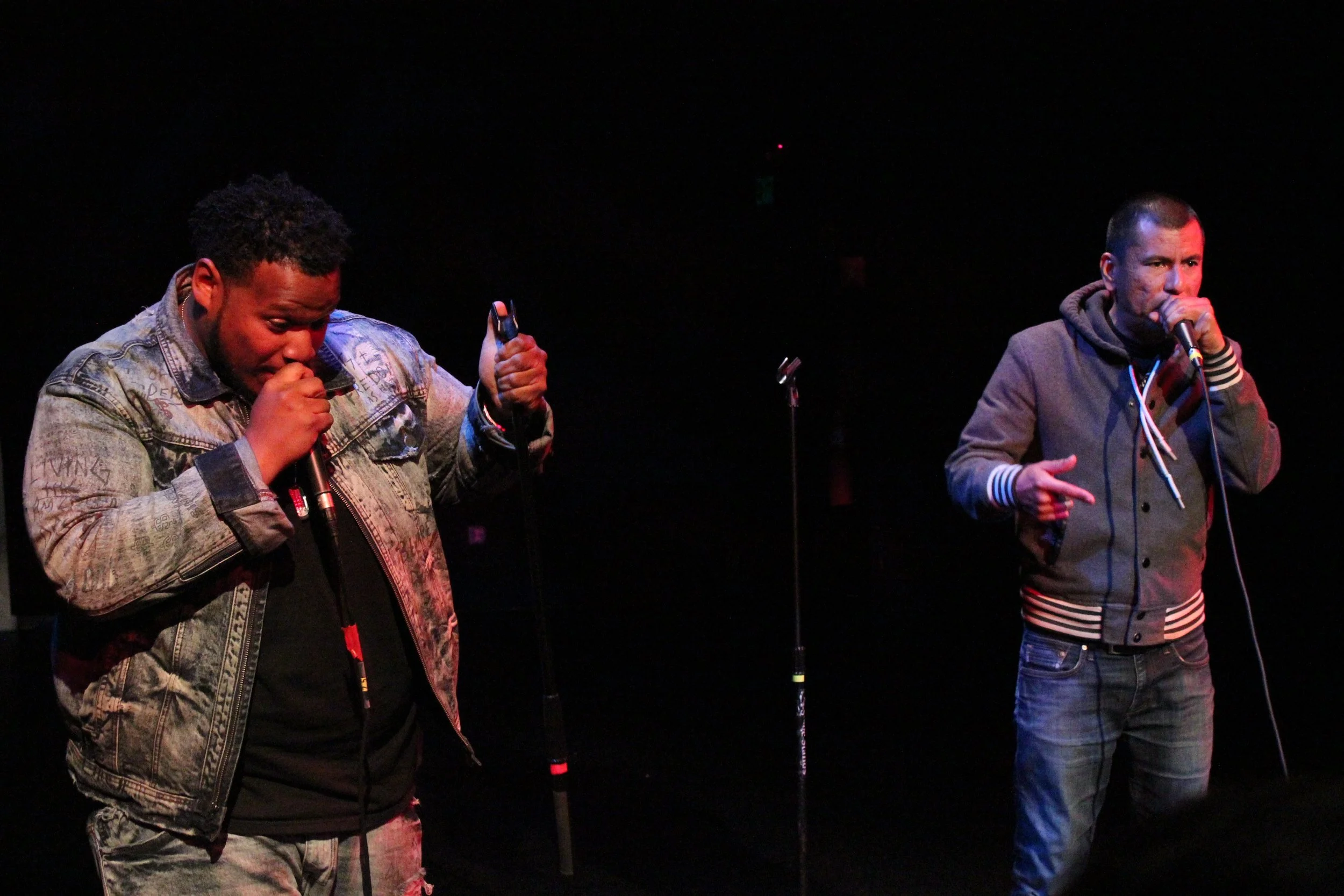 Marlon ‘UnLearn’ Richardson and Carlos ‘Infinite’ Aguirre ignite the crowd.