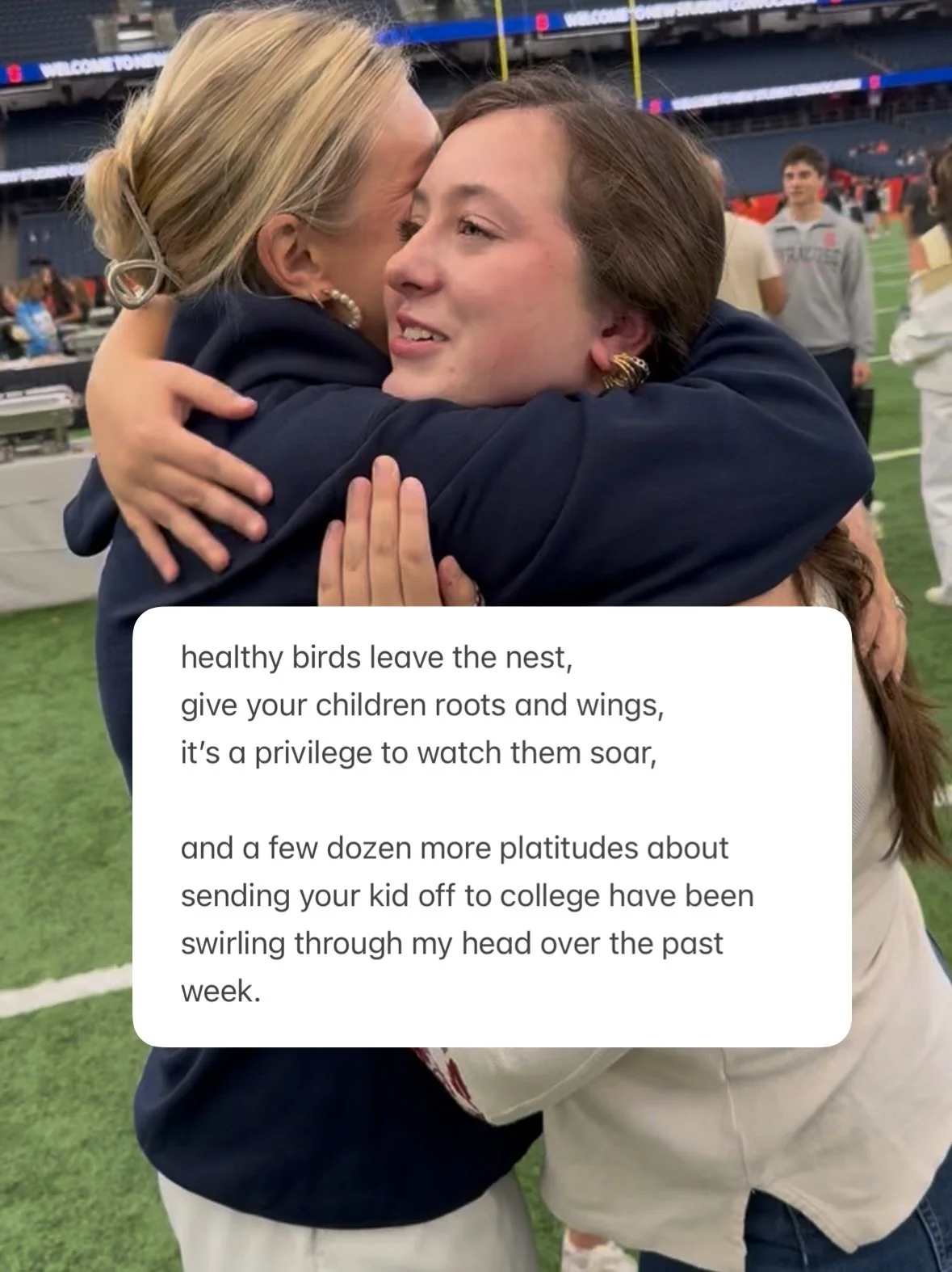 when I don&rsquo;t know what else to do, I write, and these words came pouring out of me when we got home from dropping Ava off on Thursday night. 

I&rsquo;m sharing them here in hope that they&rsquo;ll reach someone who needs them, someone who feel