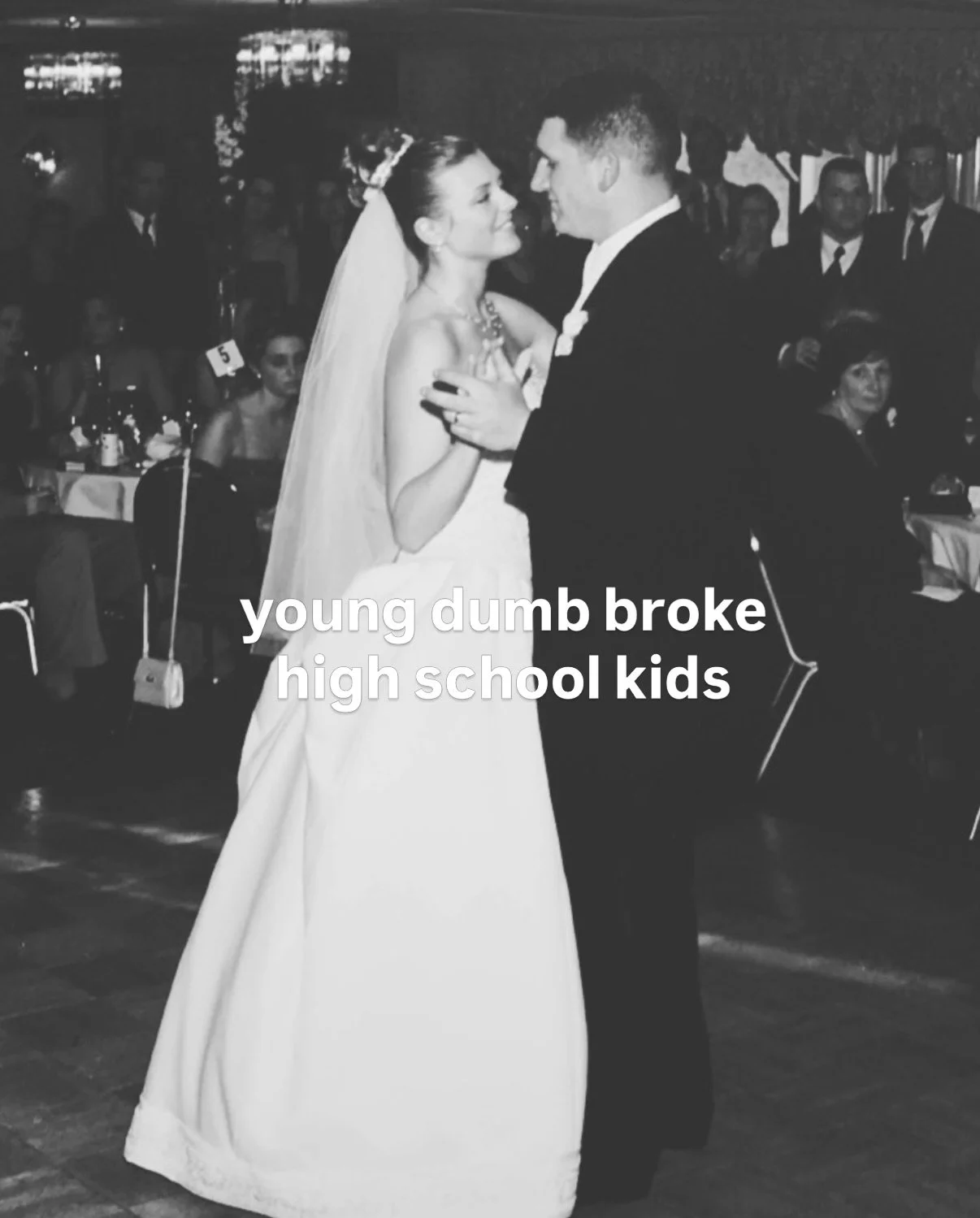 we were definitely young (I was 22, he was 23),

we didn&rsquo;t think we were dumb (but looking back we had no clue about anything so we probably were),

we were definitely broke (living on a $23k 2LT Army salary while I was working PT as a daycare 