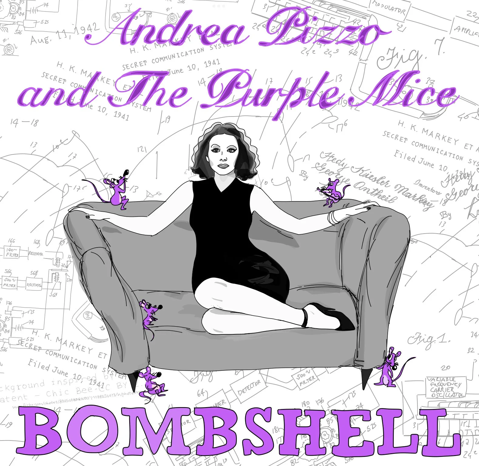 Andrea Pizzo and The Purple Mice Deliver Their Double Single, “Bombshell”