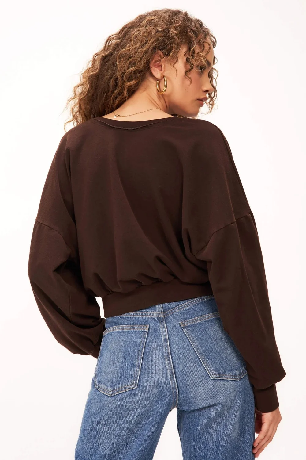 PROJECT SOCIAL WASHED KEYHOLE SWEATSHIRT - RICH OAK | Gypsy Teal