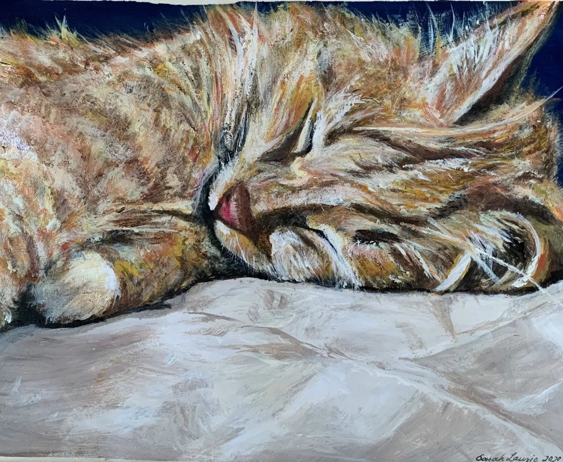 Koshko, Acrylic Paint on Paper (2020)