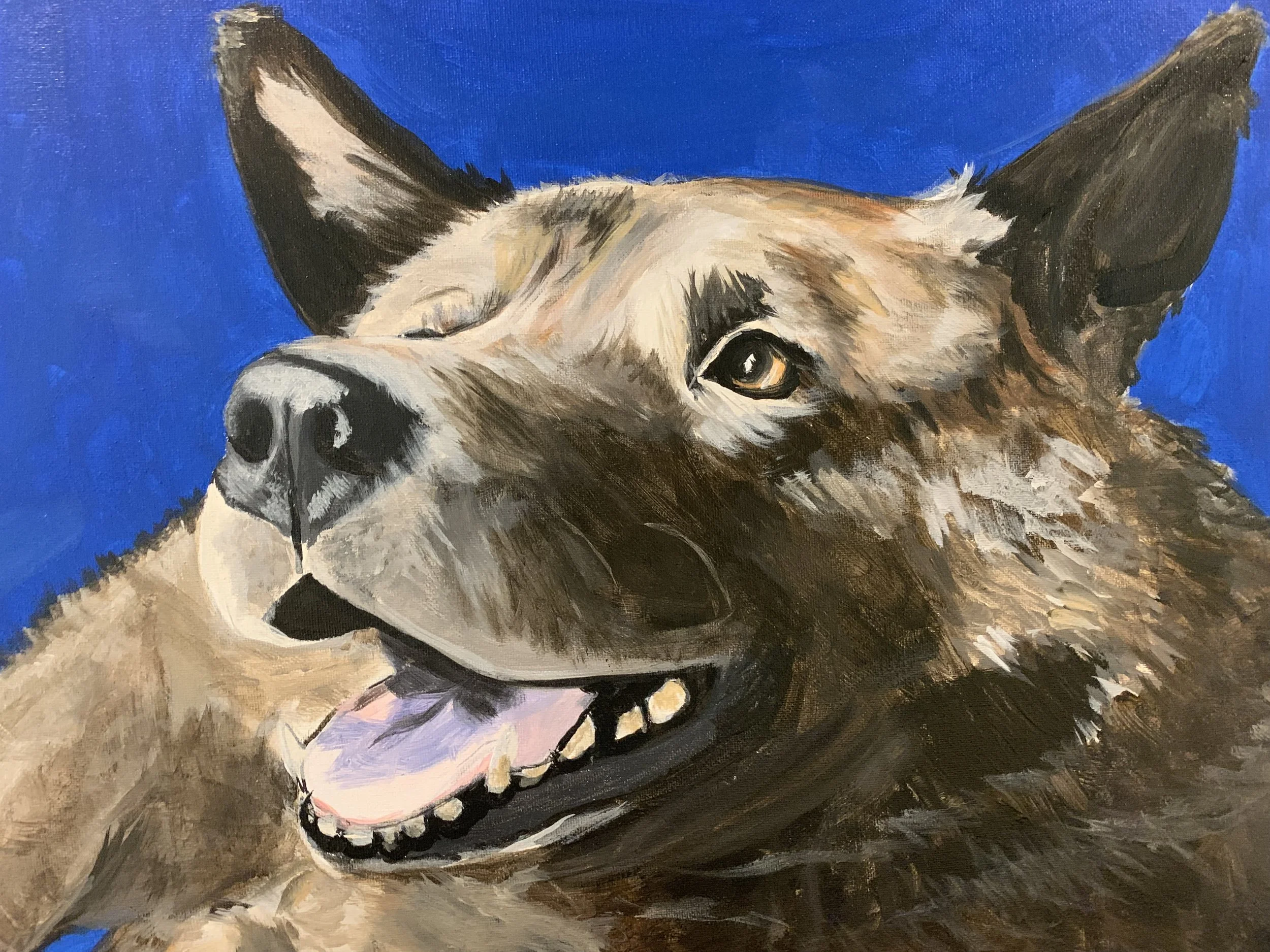 Juno, Acrylic Paint on Canvas (2019)