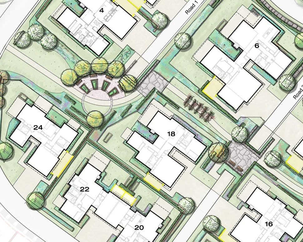 Landscape design that creates community at @arrowtownlifestyle.

These pathways and shared green spaces are designed to bring people together - supporting everyday moments of community. Through careful villa design and integrated landscape, this proj