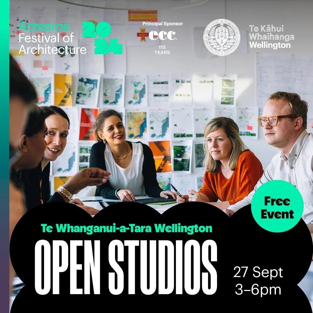 You&rsquo;re invited!! We&rsquo;re opening up our Wellington studio and we would love to see you!
As a part of Aotearoa Festival of Architecture, our studio on Manners Street will be open to the public from 3pm - 6pm this Friday. This is a free event