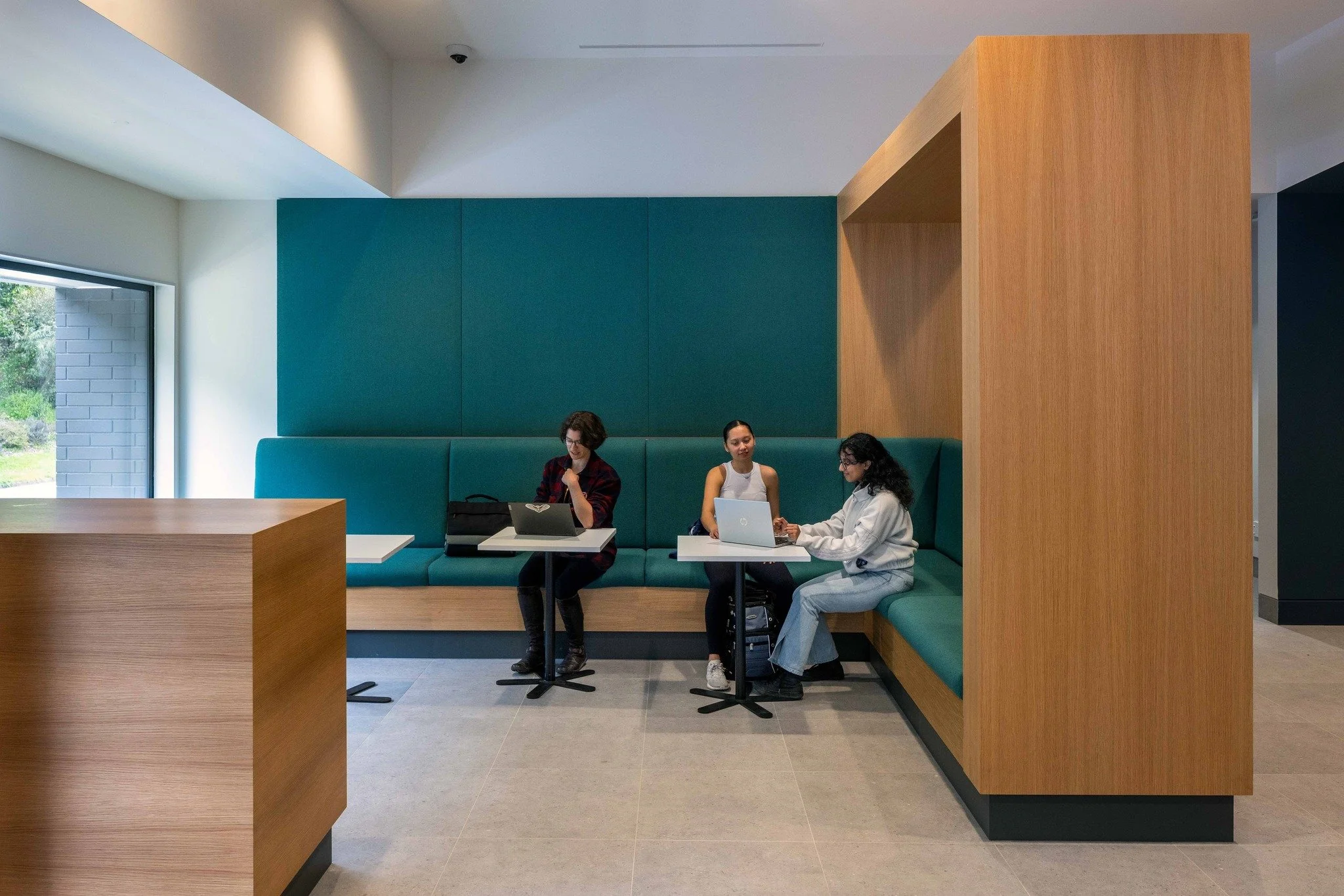 Places that turn passing through into staying awhile. We deliver commercial interiors that feels human at any scale.

We want more public spaces where light is balanced, acoustics are calm, materials are warm and you can comfortably nestle in. Where 