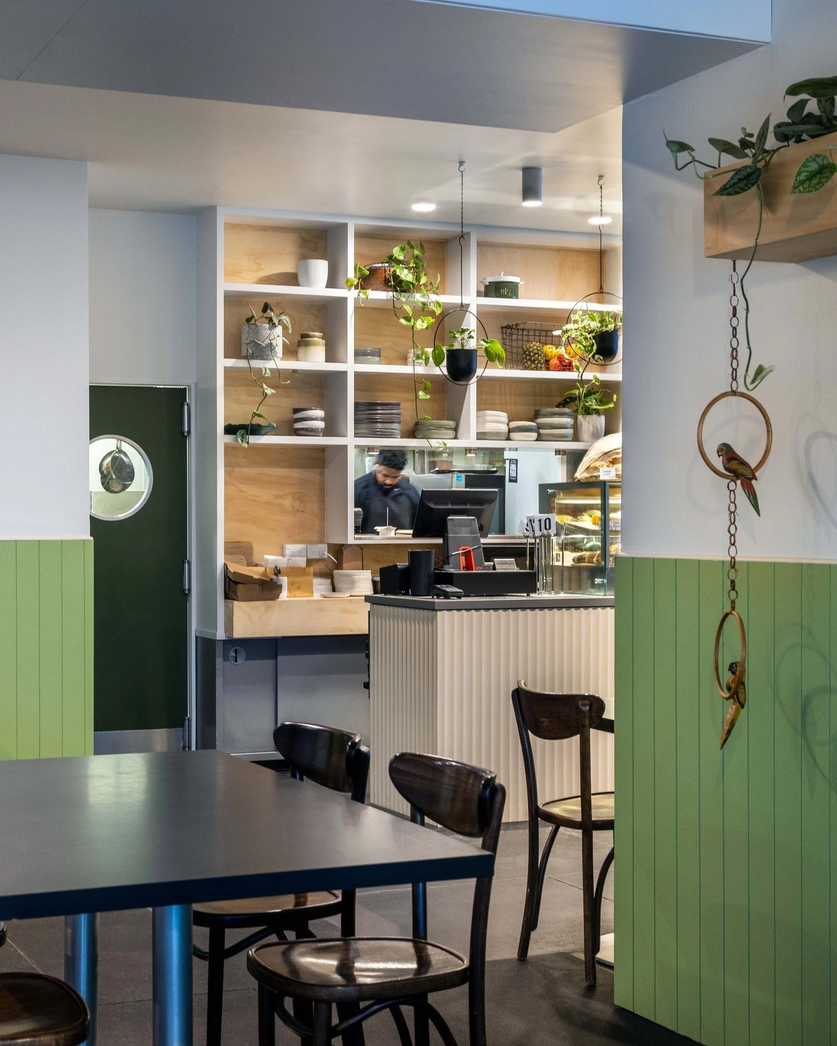@kakarikicoffee - a green oasis 🌷🍃🌼
An escape from the hard surfaces that surround CBD professionals. A breath of fresh air, bringing a lush retreat to a busy street.

Under a very tight timeframe with a conservative, start-up budget, we transform