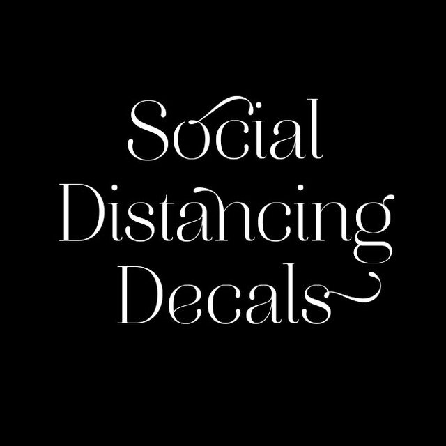 Who needs #socialdistancing decals for their businesses to display guidelines and rules? ⚠️ Look no further! ⚠️ We've got 'em, starting at $3 each. DM us to order.

#dancefloordecal #socialdistancingdecals #socialdistancingstickers #sixfeetstickers #