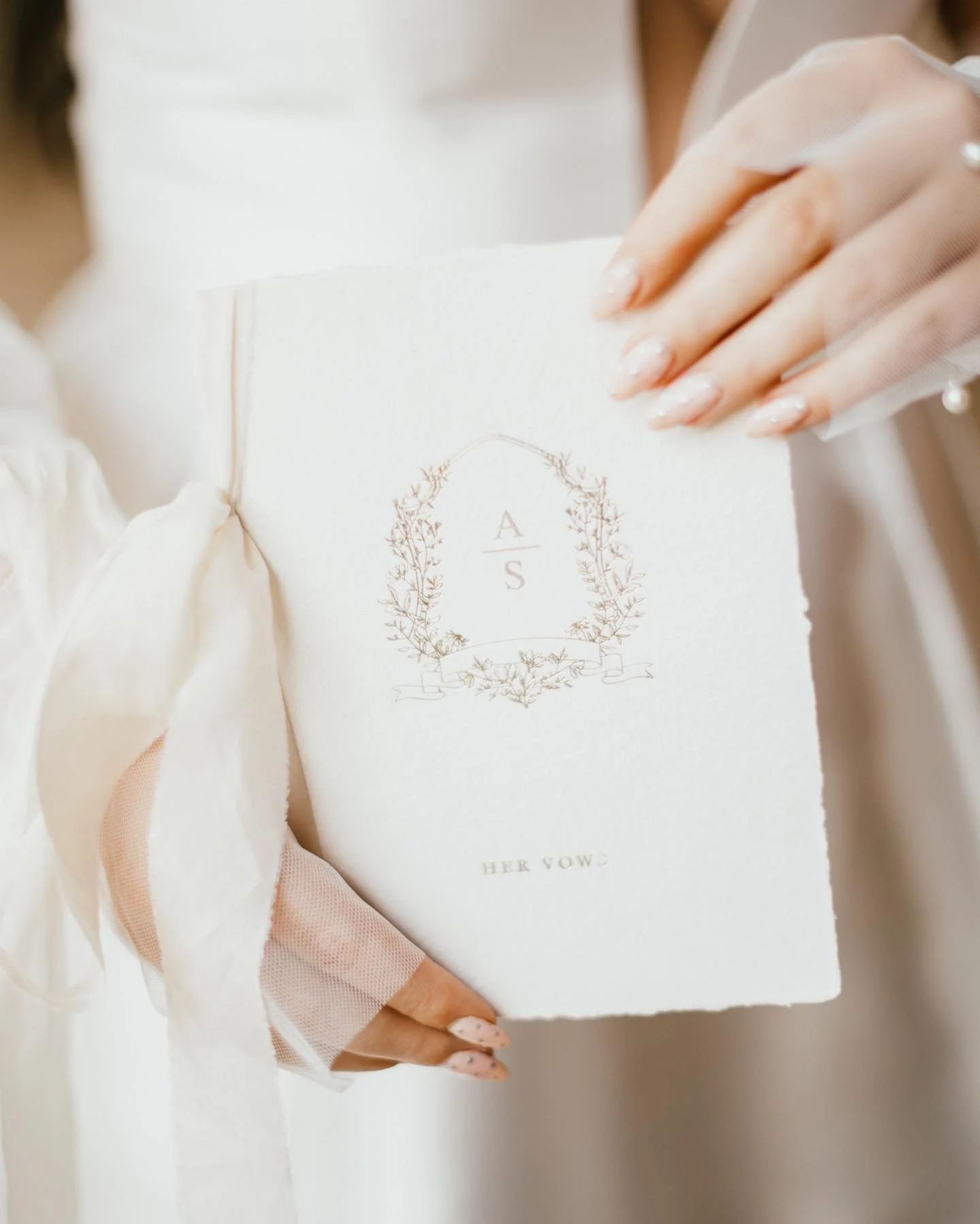 // VOW BOOKS //
The most beautiful way to record your intimate wishes and promises for your life together...

Reciting your vows is one of the most precious moments of your wedding day. Our personalised vow books are the perfect way to hold your lovi