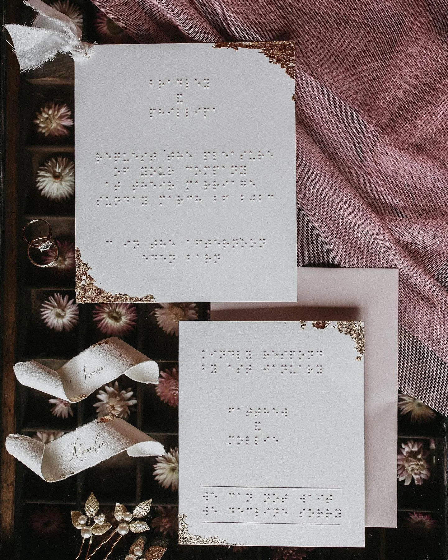 // BRAILLE //
An unexpected challenge with a beautiful, inclusive outcome...

In all honesty I didn&rsquo;t ever consider that I&rsquo;d be sat learning braille on a Saturday afternoon to be able to create this beautiful suite. However, when tasked w
