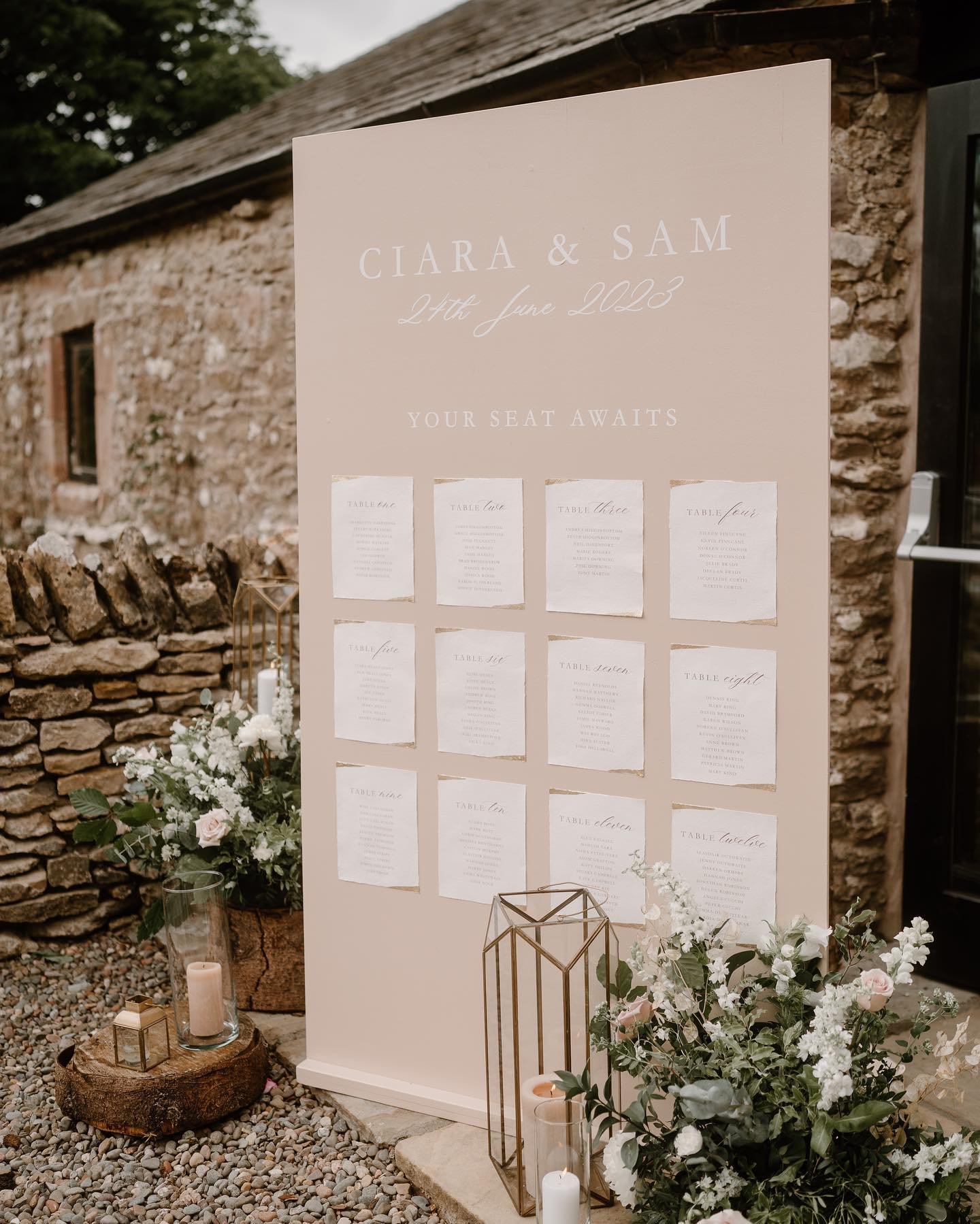 // CIARA &amp; SAM //
A beautiful day for an incredible couple&hellip;

Soft and classically romantic was the vibe for this joyful outdoor wedding of Ciara and Sam. The whole day was incredibly beautiful and the styling was to die for at the fabulous