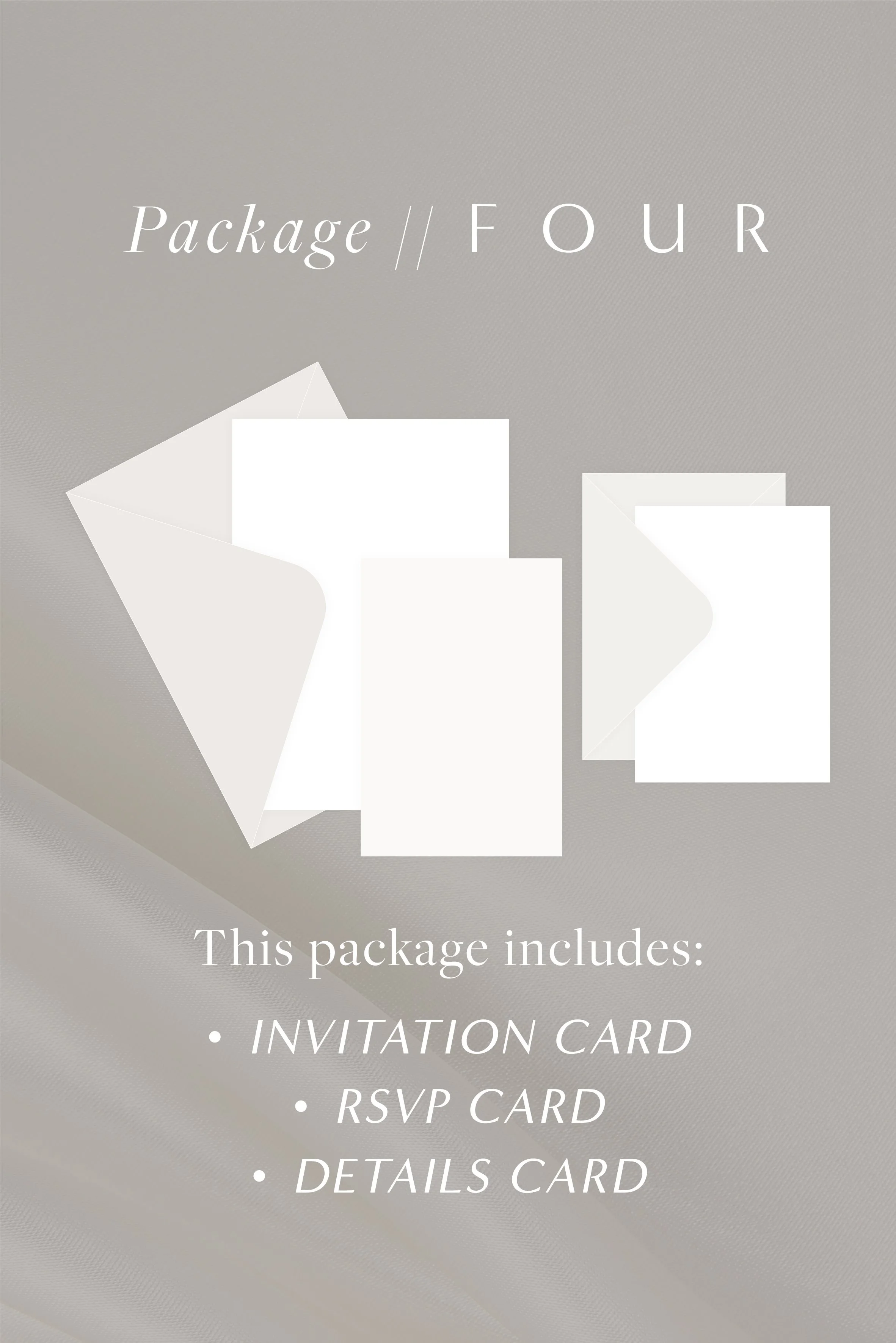 Invitation, RSVP and Details card