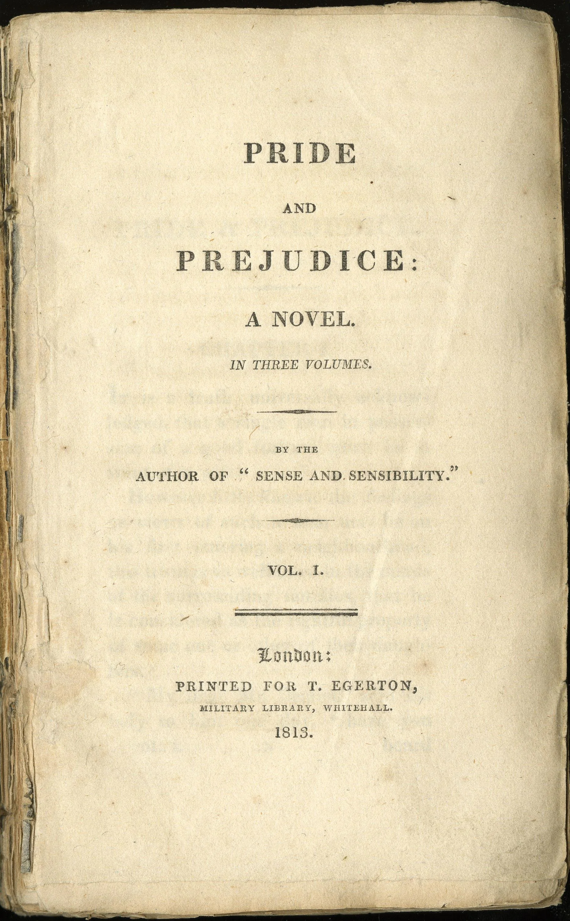 Pride and Prejudice first edition