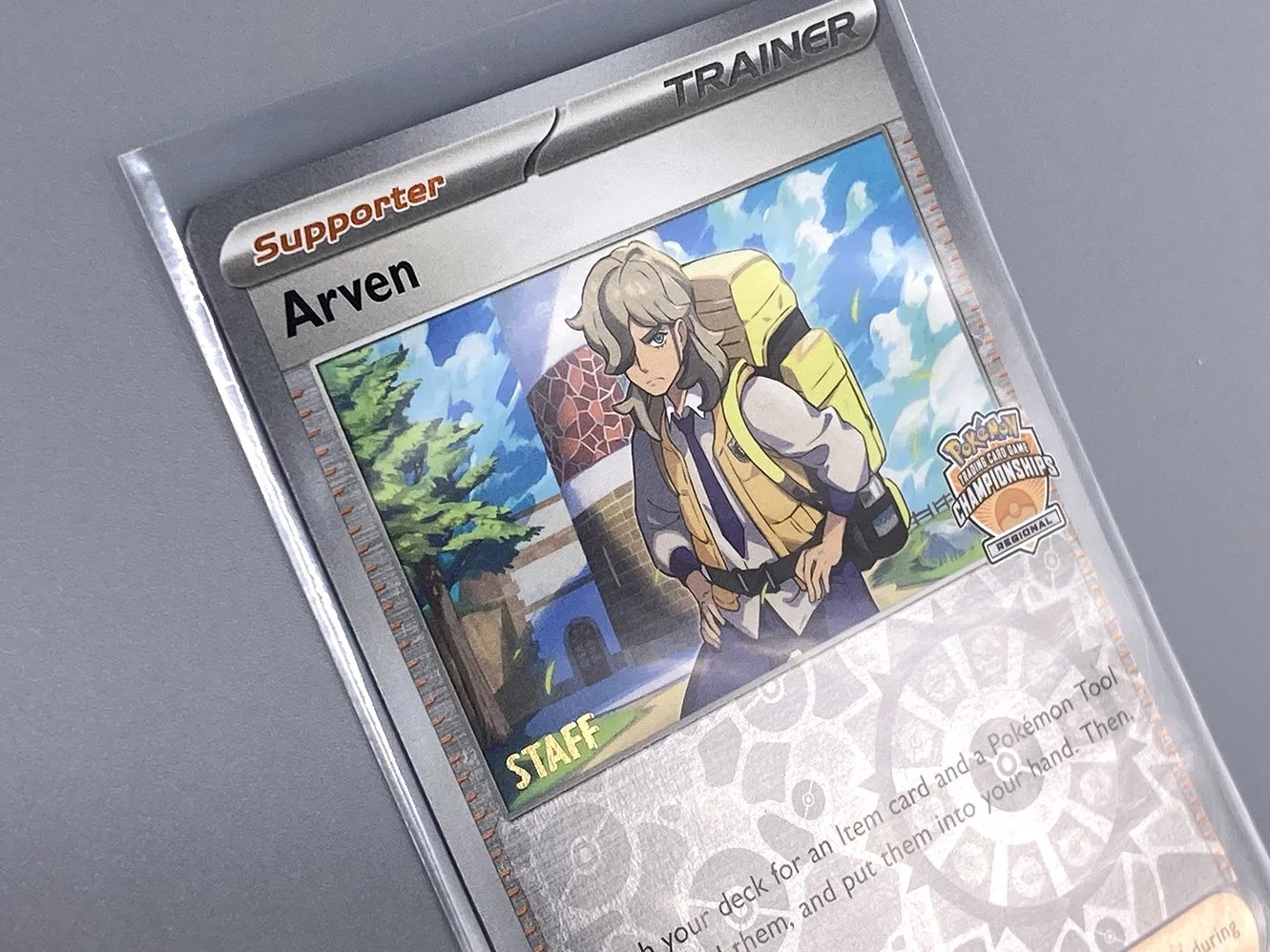 Pokémon Regional STAFF Arven Card