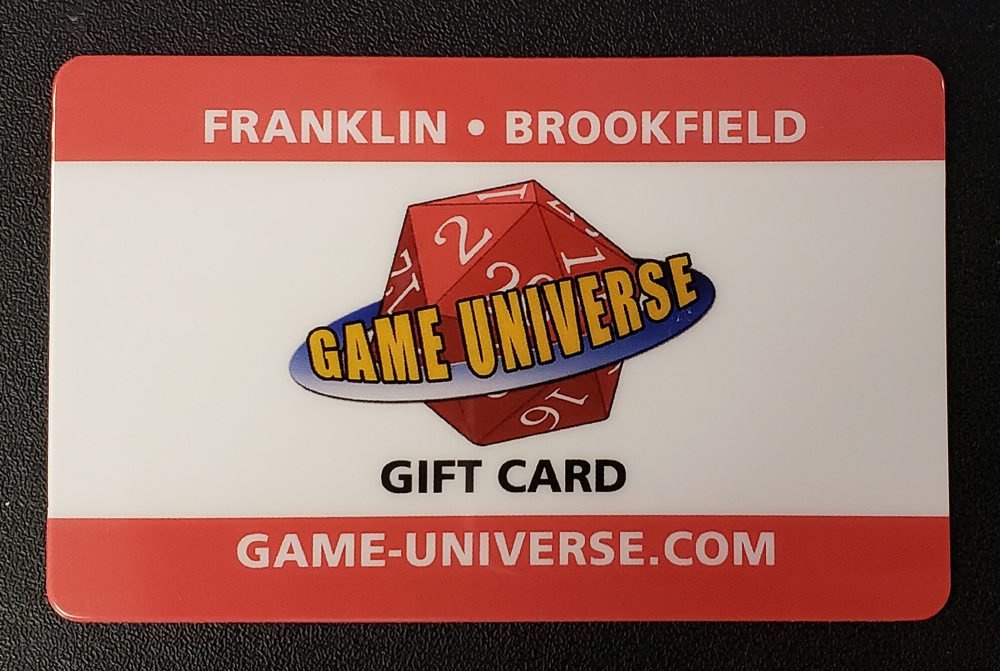 Retail Store Gift Card — Game Universe