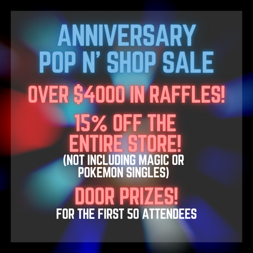 Anniversary Pop-N-Shop Sale