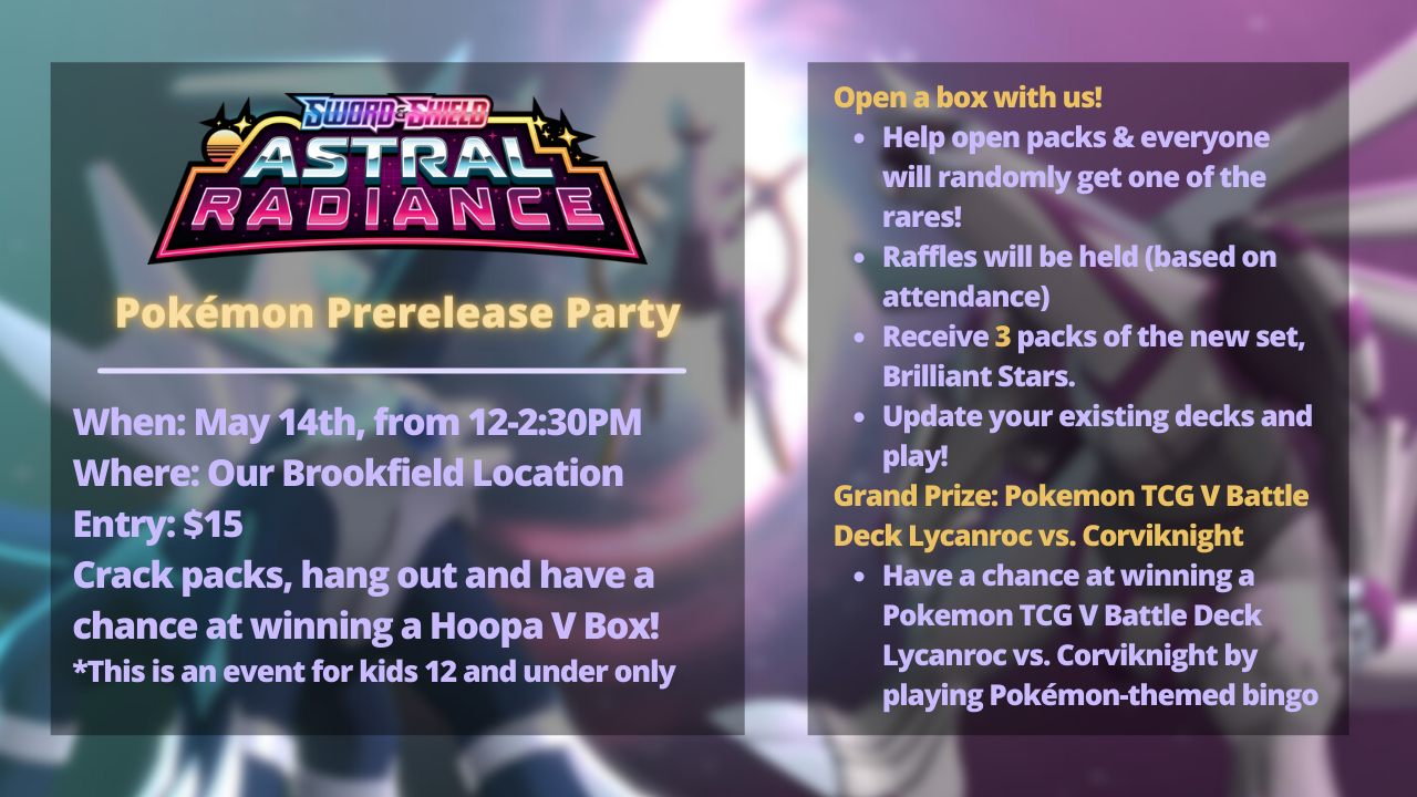 Pokémon TCG: Astral Radiance Pre-Release Party