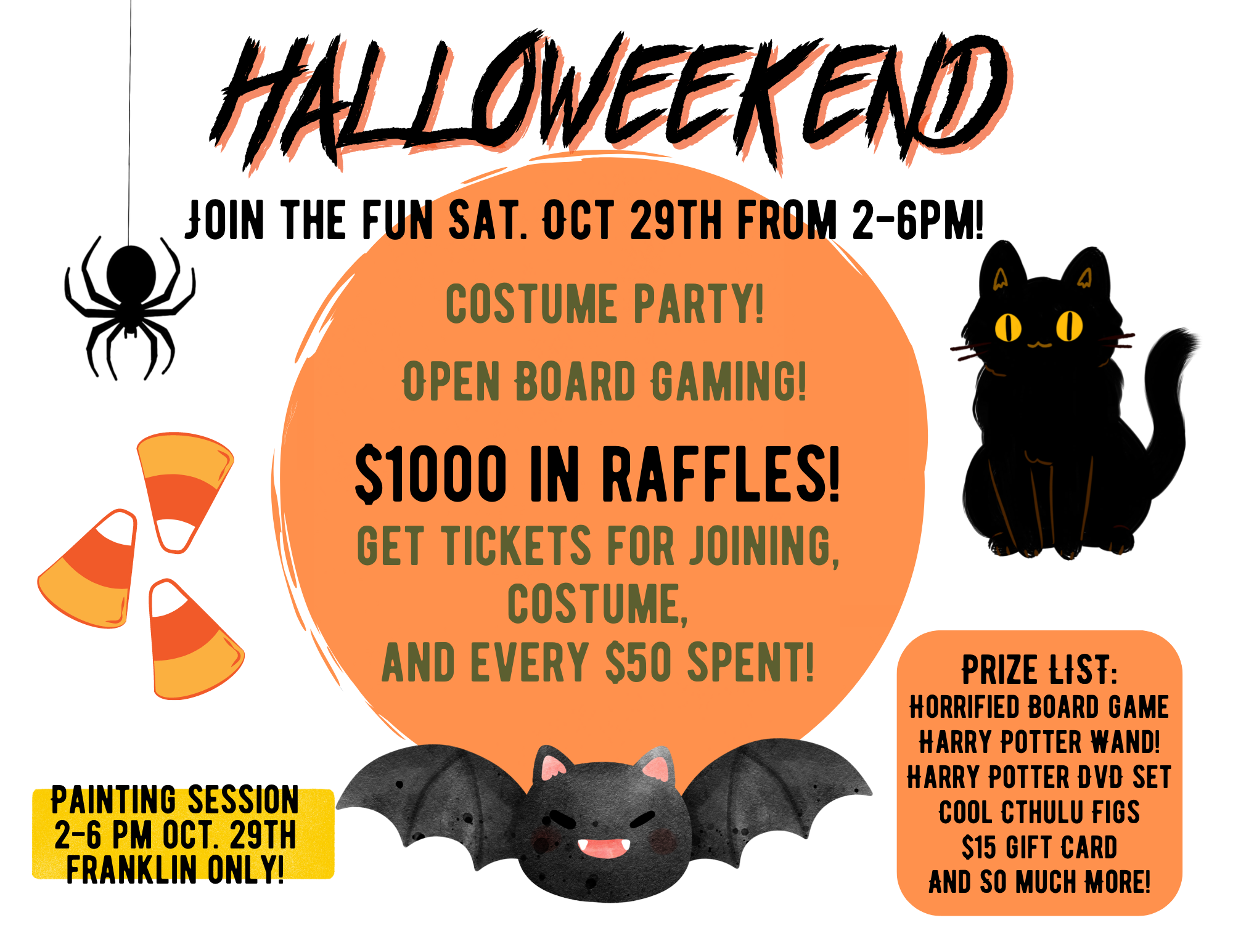 Hallows Week Raffle Tickets Halloweekend - $1000 in Raffles — Game Universe