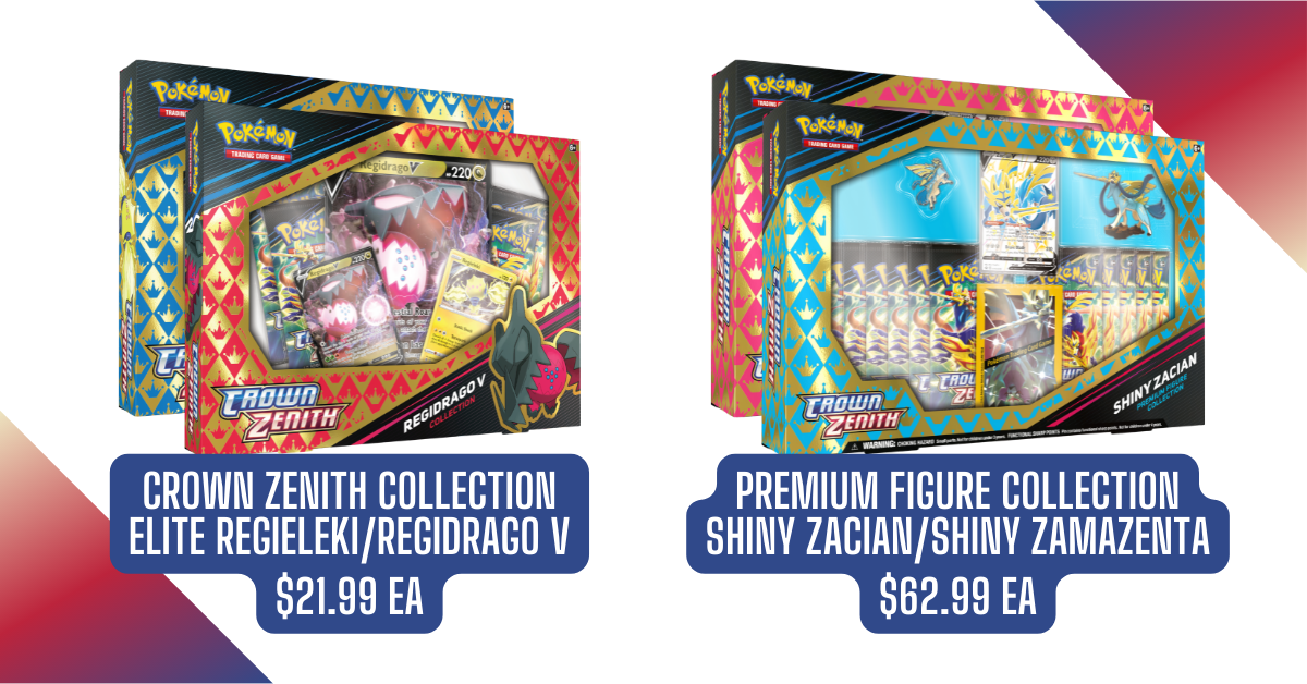 Pokemon TCG: Crown Zenith Shiny Zacian & Zamazenta Premium Figure  Collection — PKMN Store