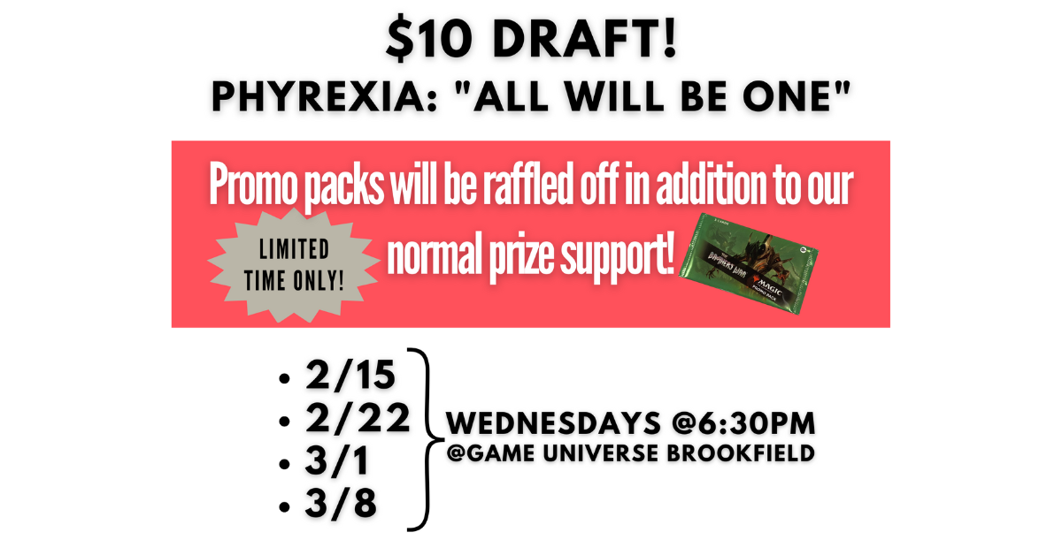 $10 Phyrexia: "All Will Be One" Draft! | Brookfield