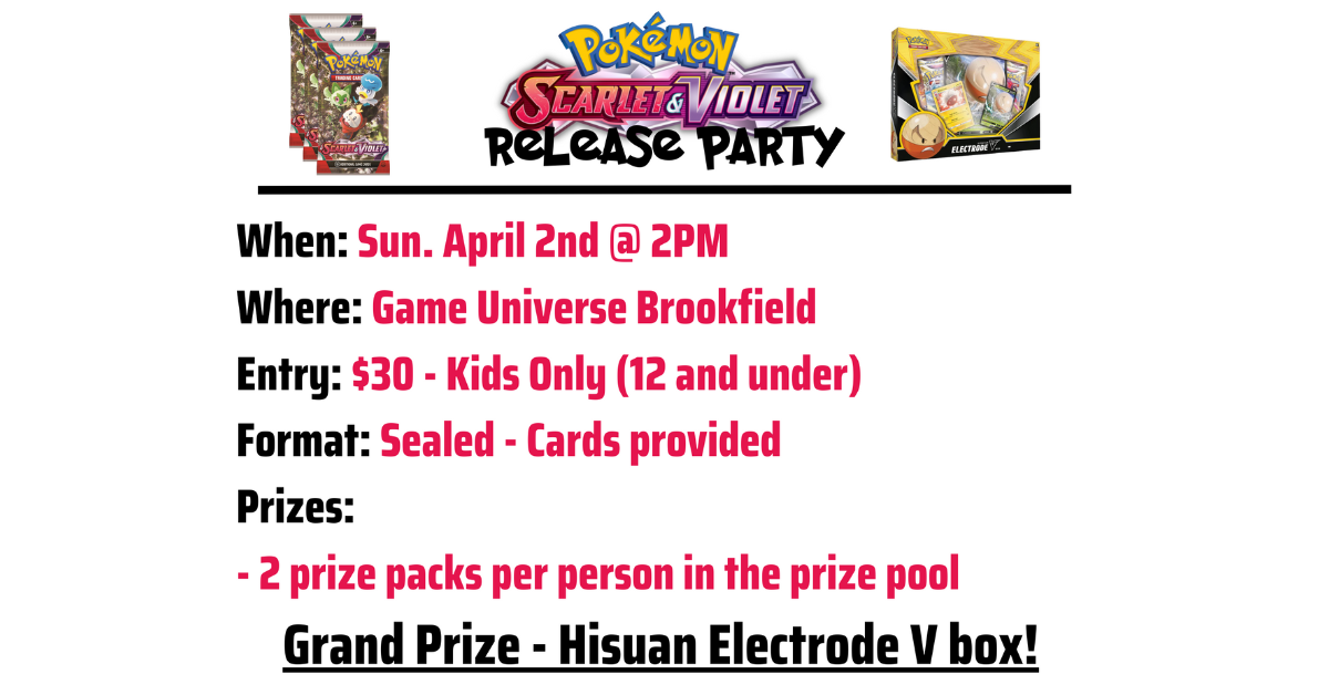 Pokémon TCG: Scarlet and Violet Release Party