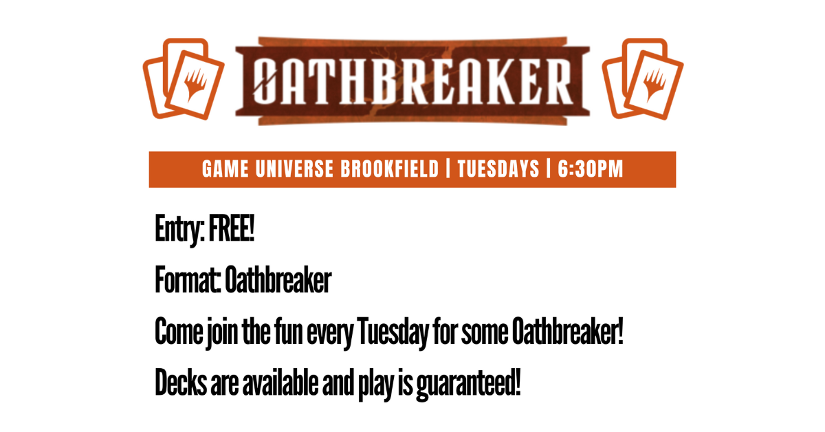 New Event! Introducing Oathbreaker @ GU Brookfield