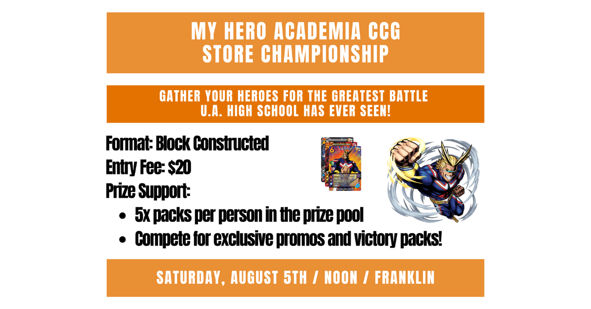 My Hero Academia CCG Store Championship - Franklin