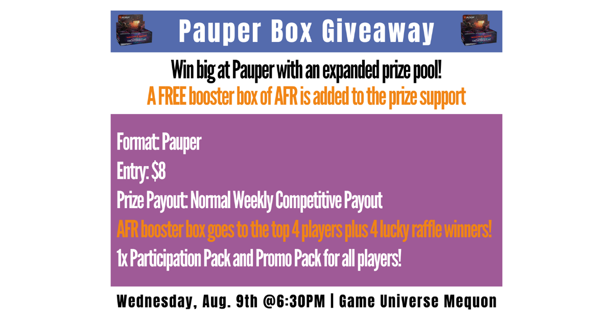 Pauper Box Giveaway | Mequon
