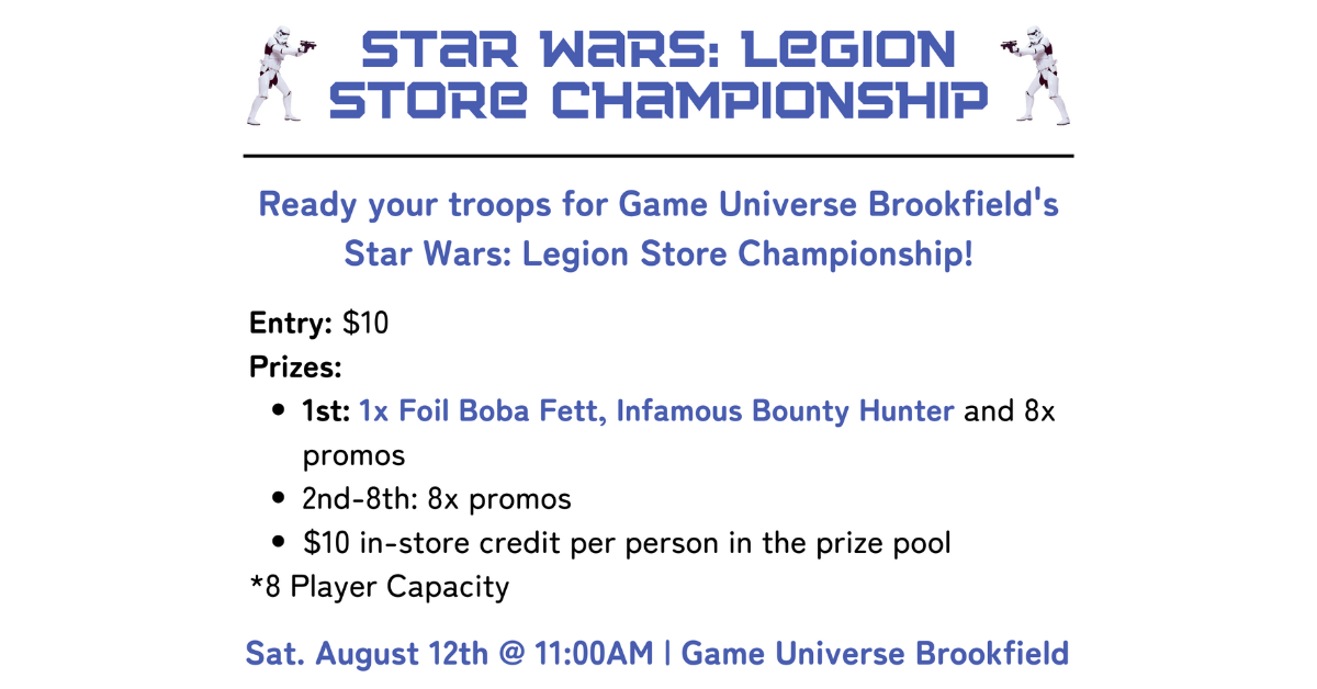 Star Wars: Legion Store Championship @ Brookfield