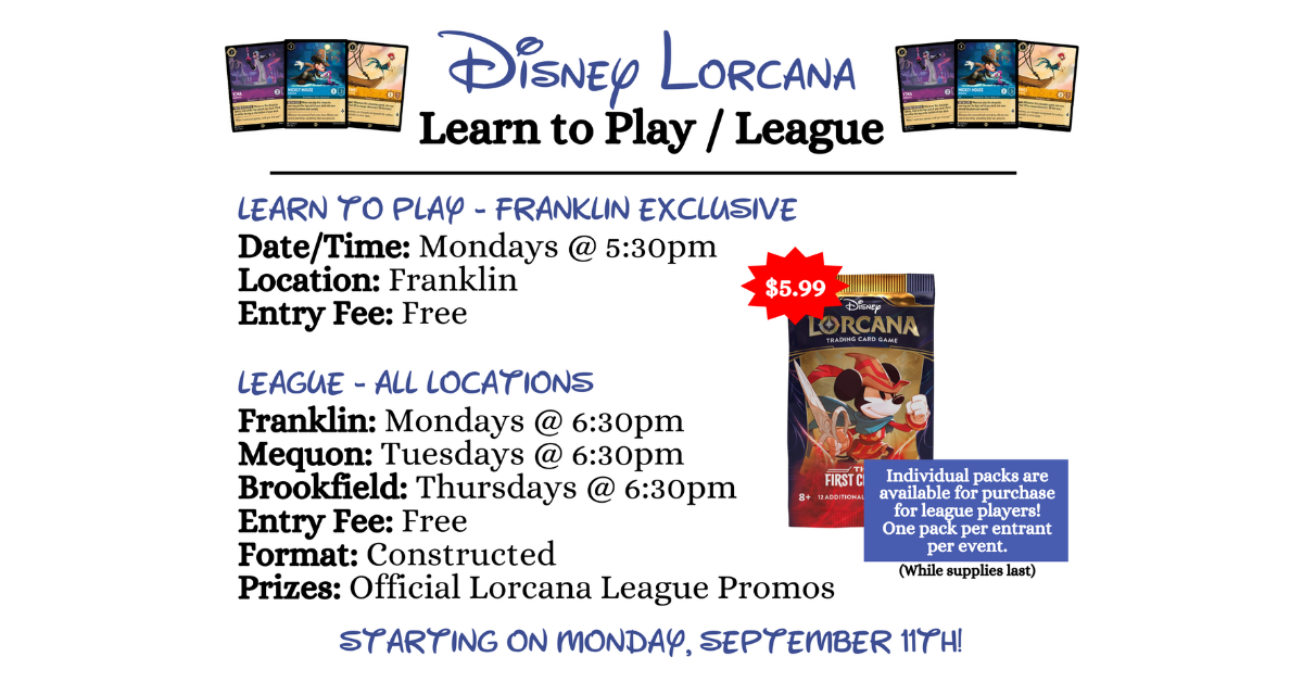 Lorcana Learn to Play/League