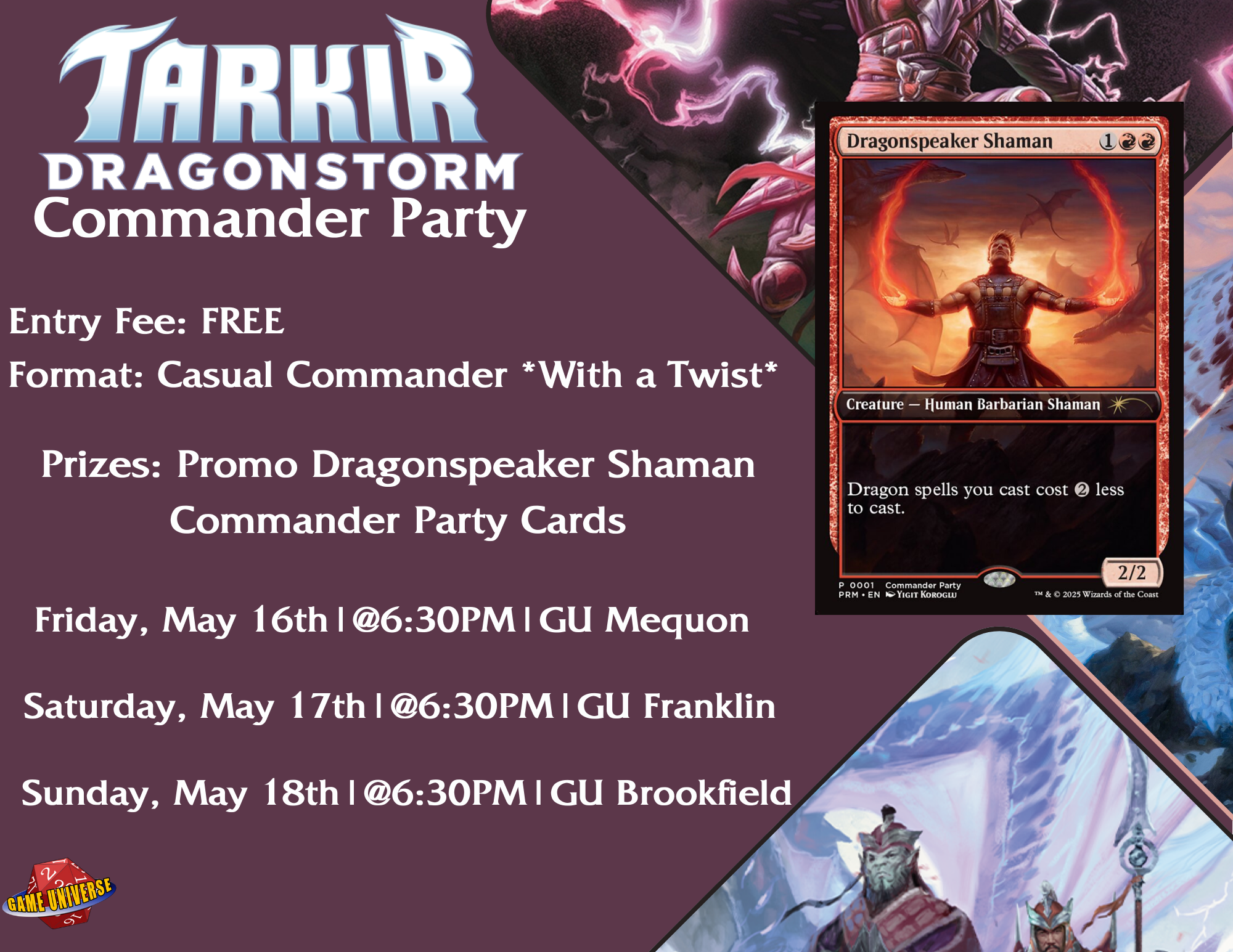 Tarkir: Dragonstorm Commander party