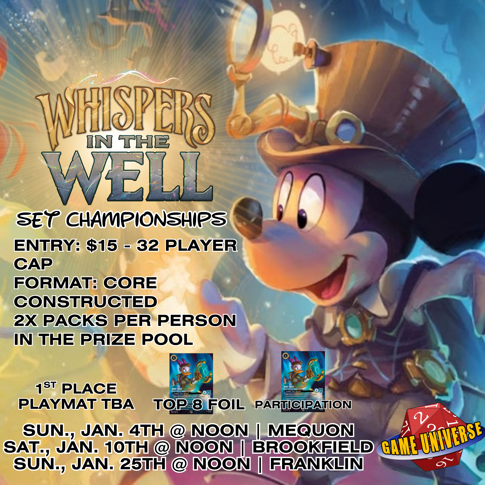 Disney’s Lorcana: Whispers of the Well Set Championship 