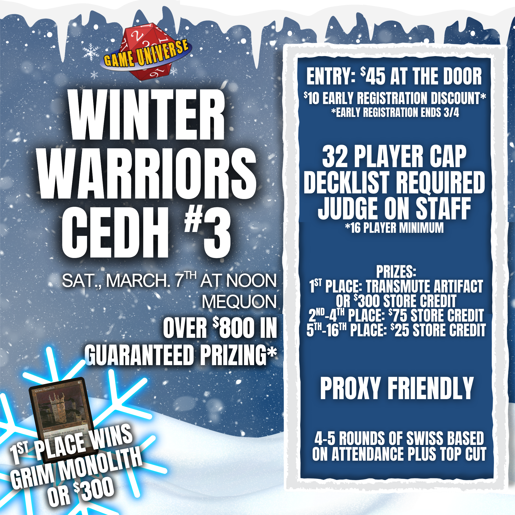 Winter Warriors cEDH #3 - Mequon