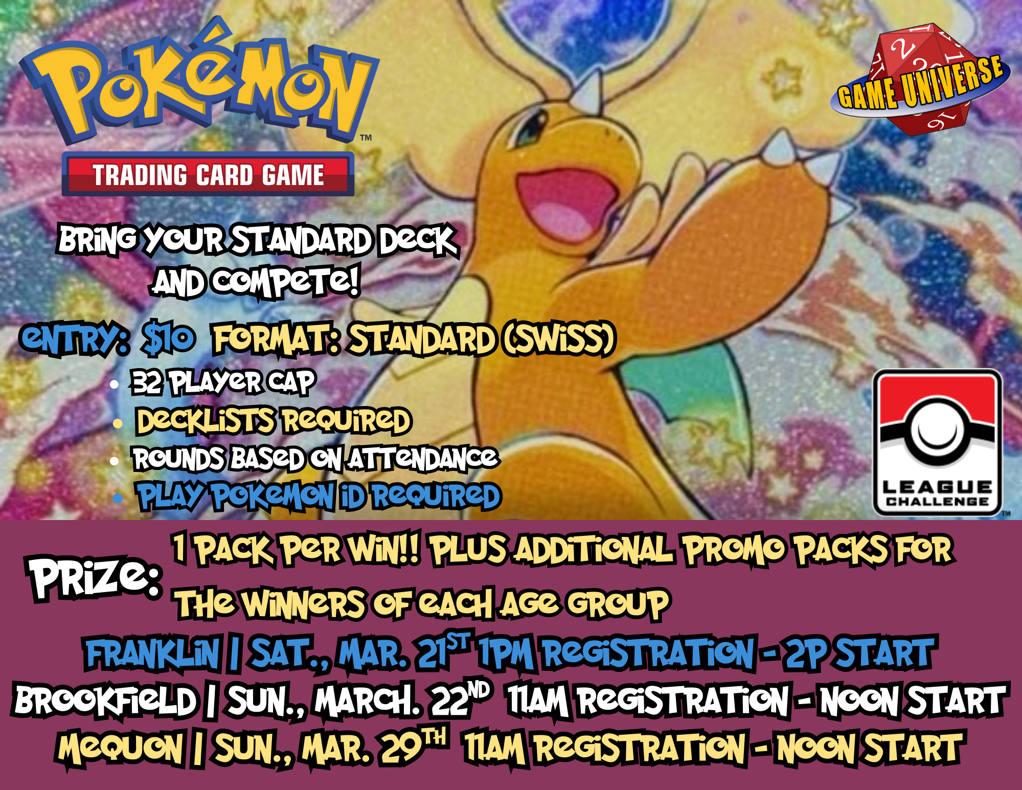 Pokémon TCG: March League Challenges and Perfect Order Prerelease