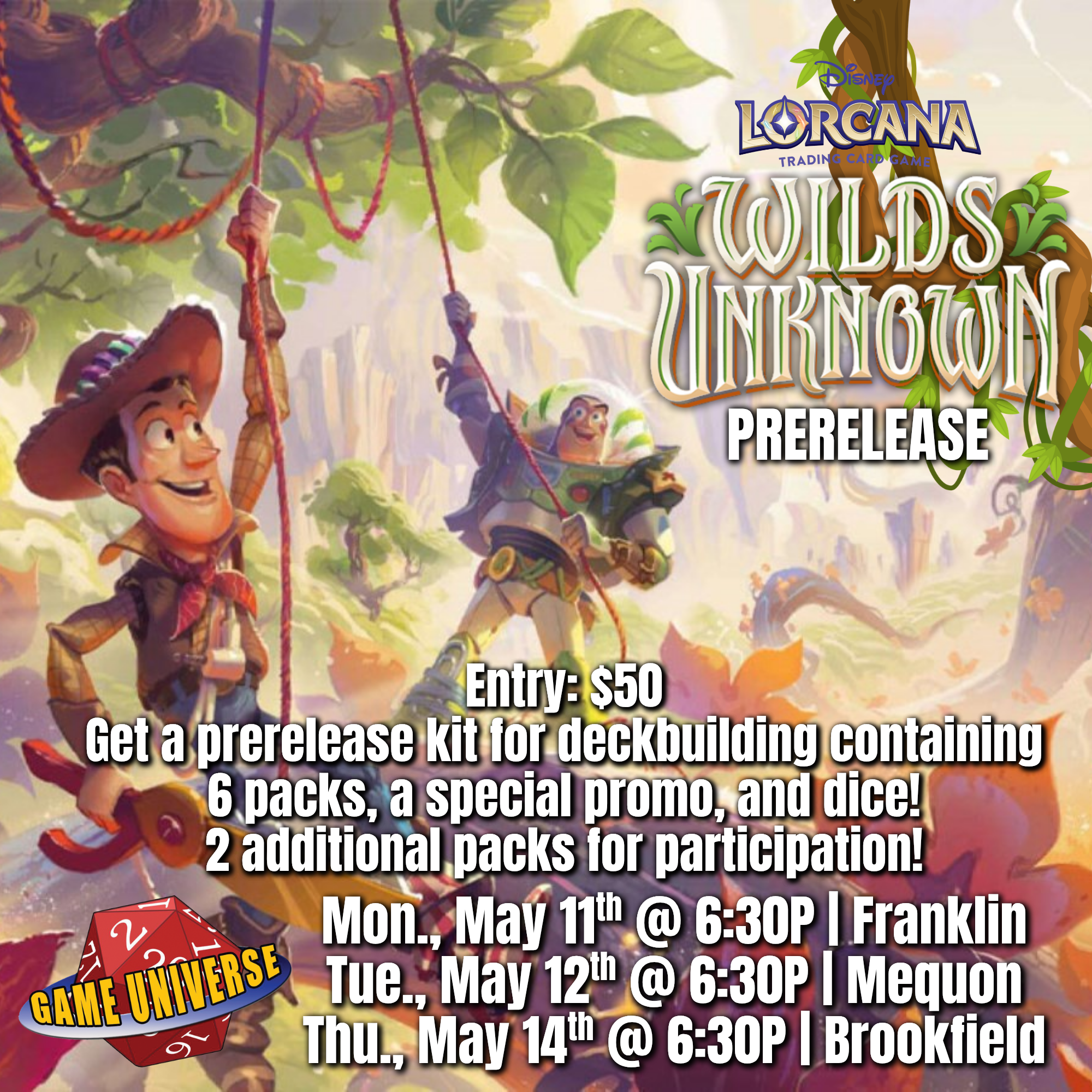 Disney’s Lorcana: Wilds Unknown Prerelease