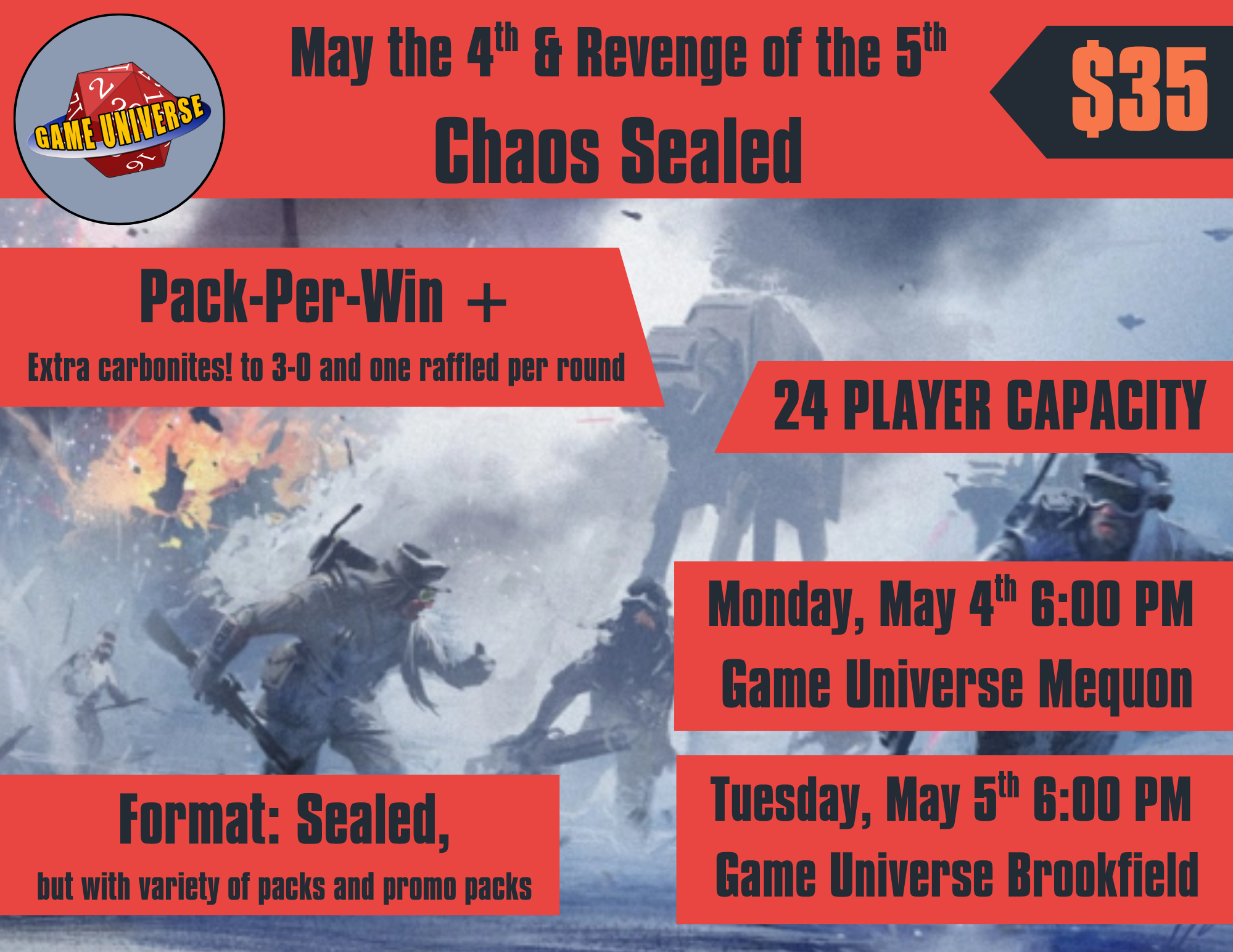SWU: "May the 4th" &amp; “Revenge of the 5th” Chaos Sealed