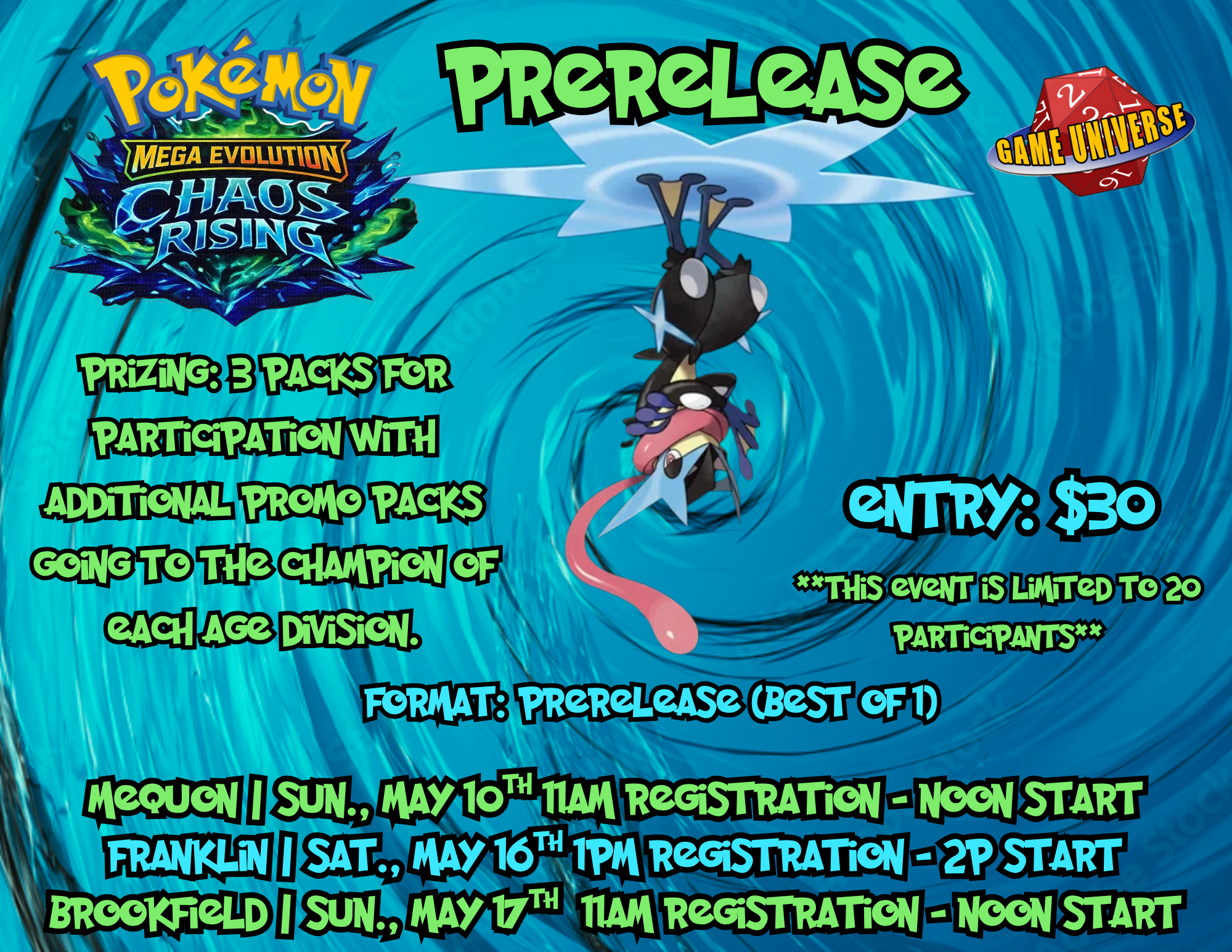 Pokémon - Chaos Rising Prerelease
