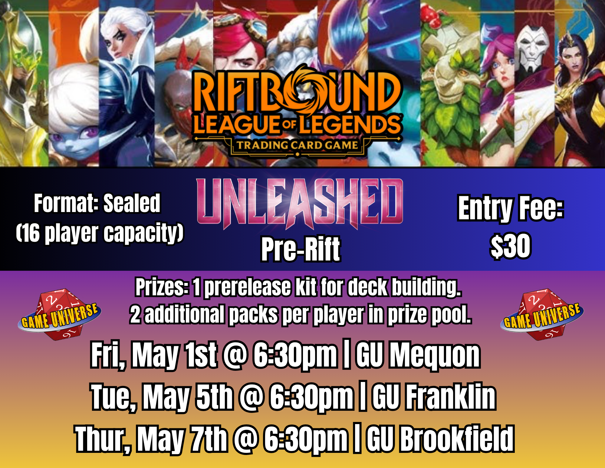 Riftbound: Unleashed Pre-Rift