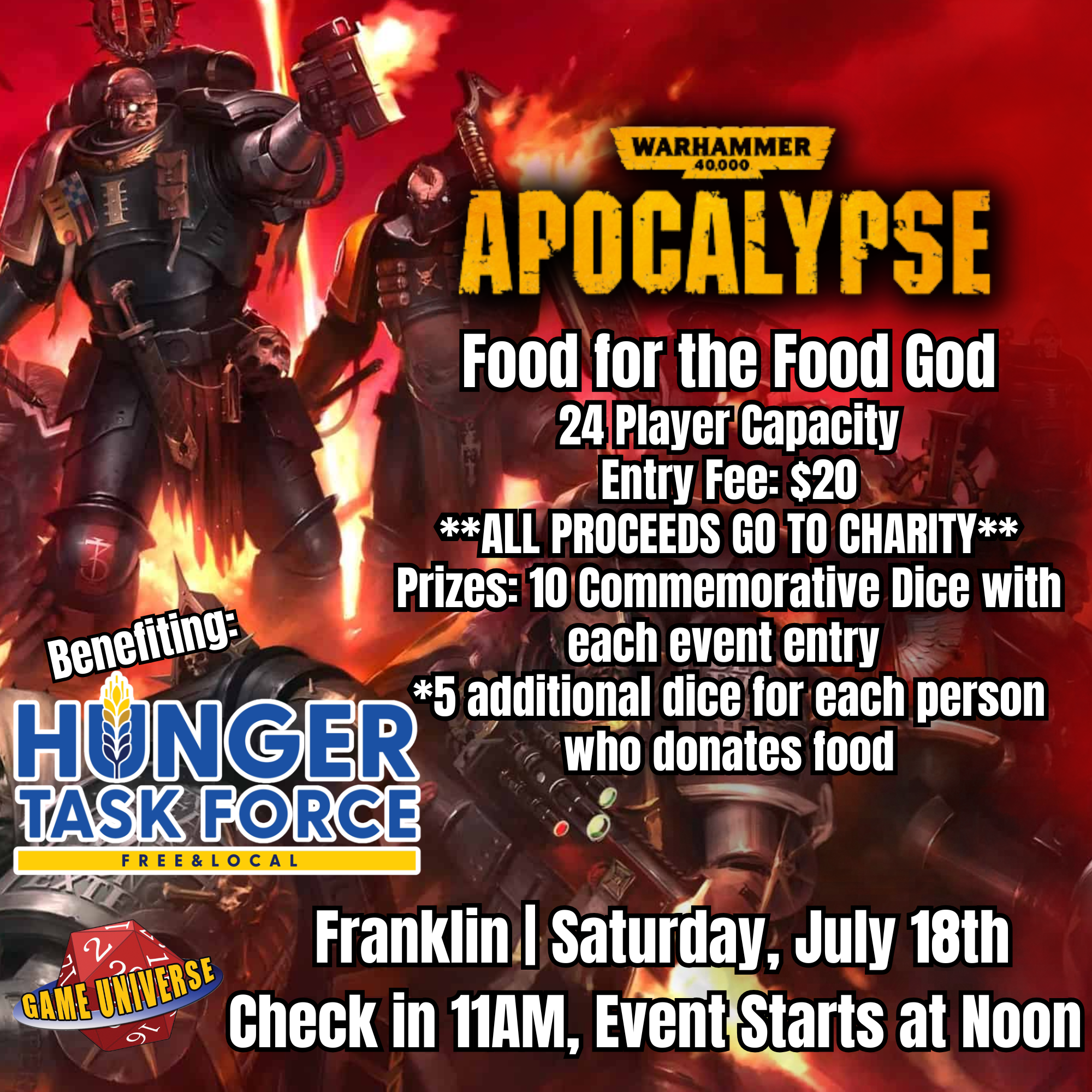 Food For The Food God Charity Event 2026