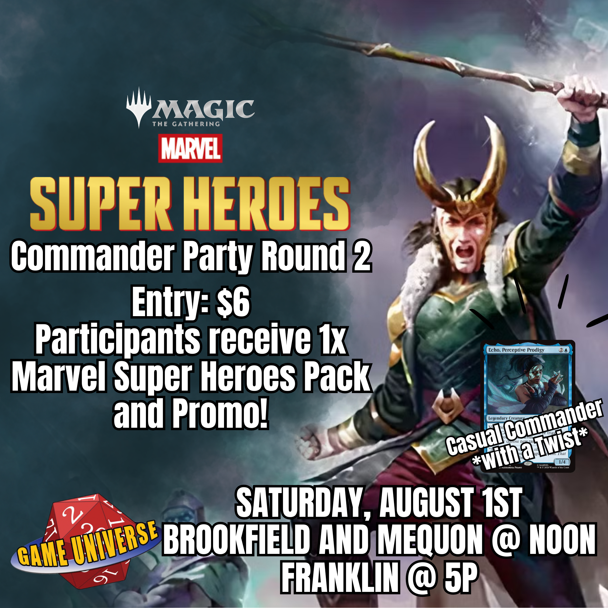 MTG: Marvel Super Heroes - Commander Party Round 2